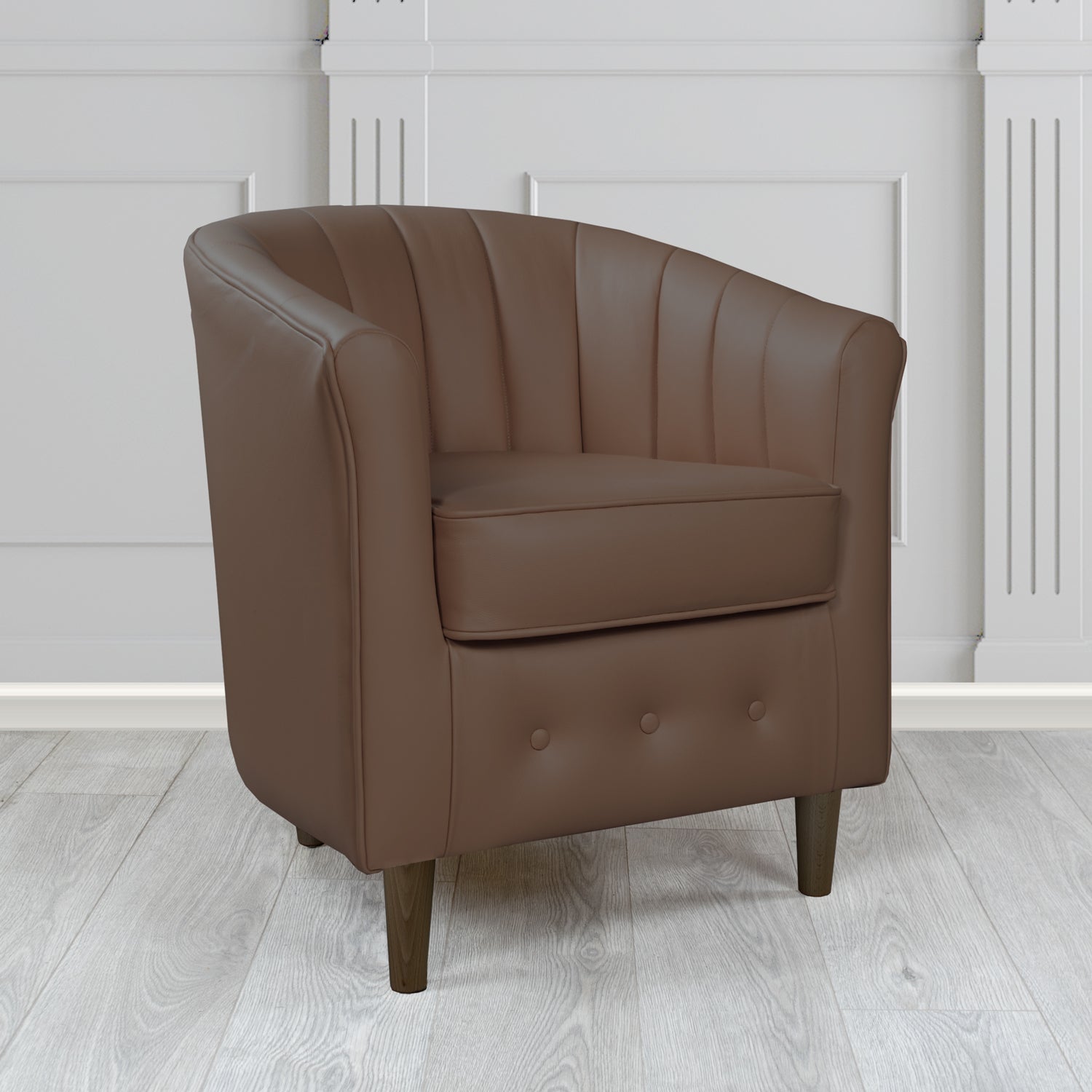 Doha Tub Chair in Shelly Crib 5 Genuine Leather