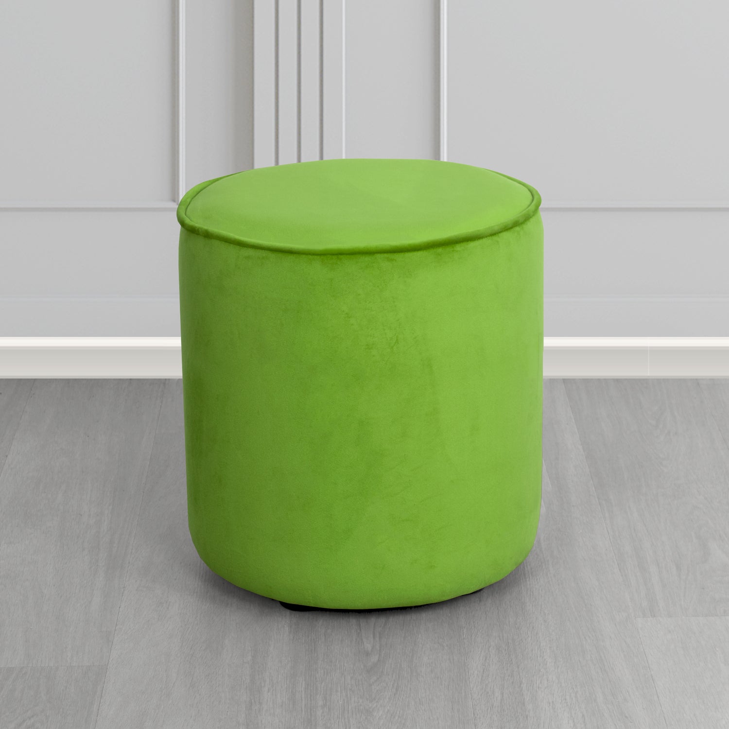 Betsy Round Footstool in Tubz Monaco Velvet Fabric