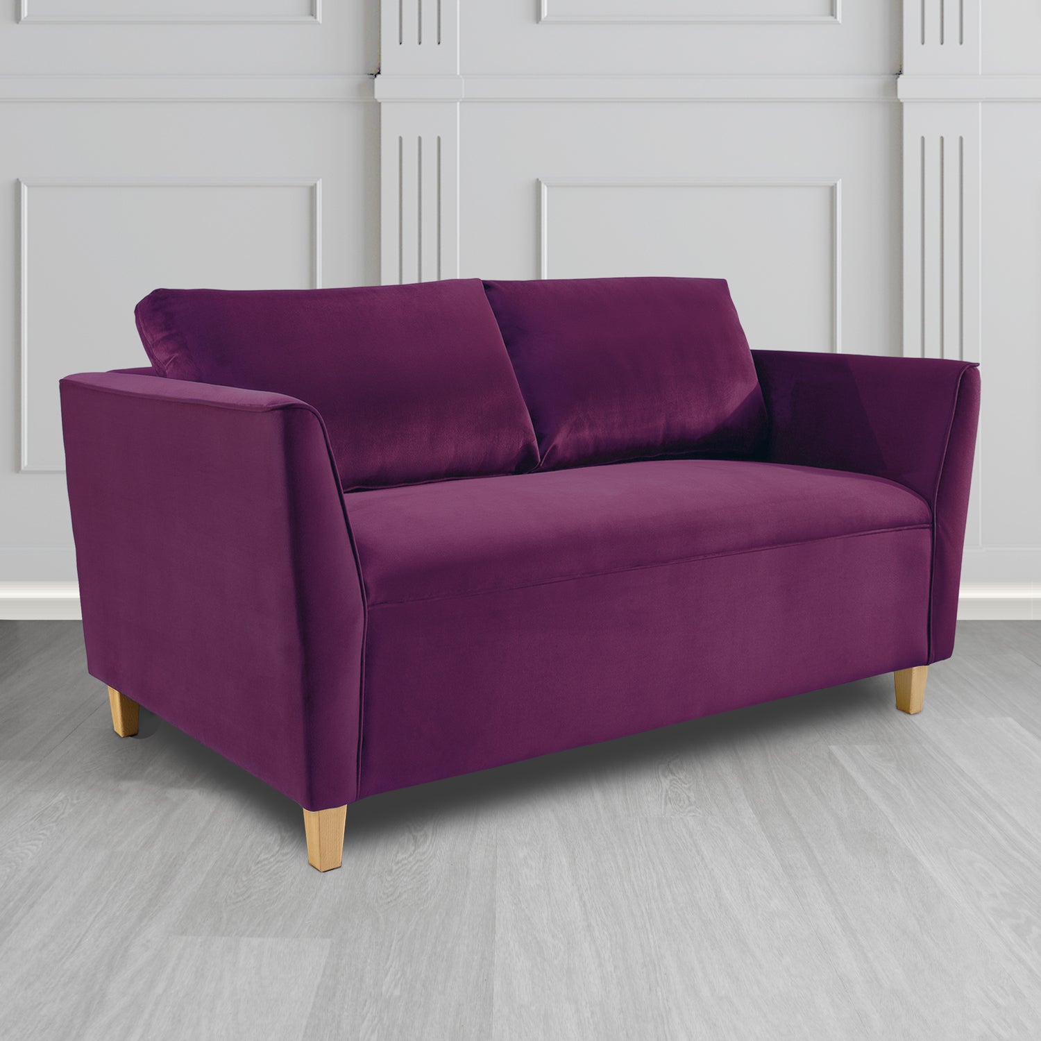 Ellie 2 Seater Sofa in Monaco Plush Velvet Fabric