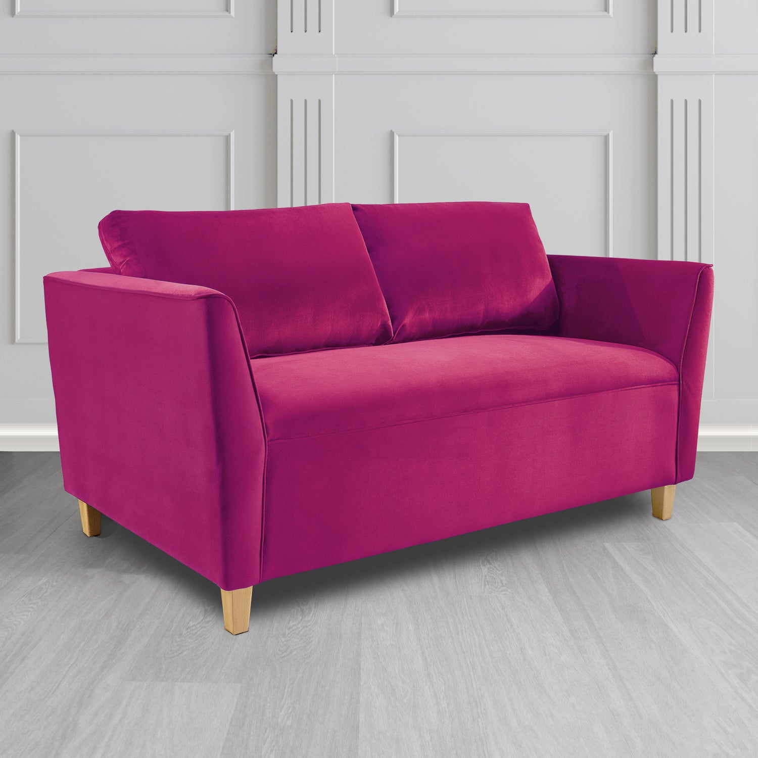 Ellie 2 Seater Sofa in Monaco Plush Velvet Fabric