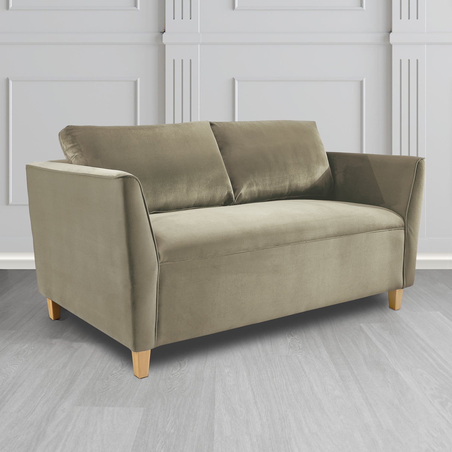 Ellie 2 Seater Sofa in Monaco Plush Velvet Fabric