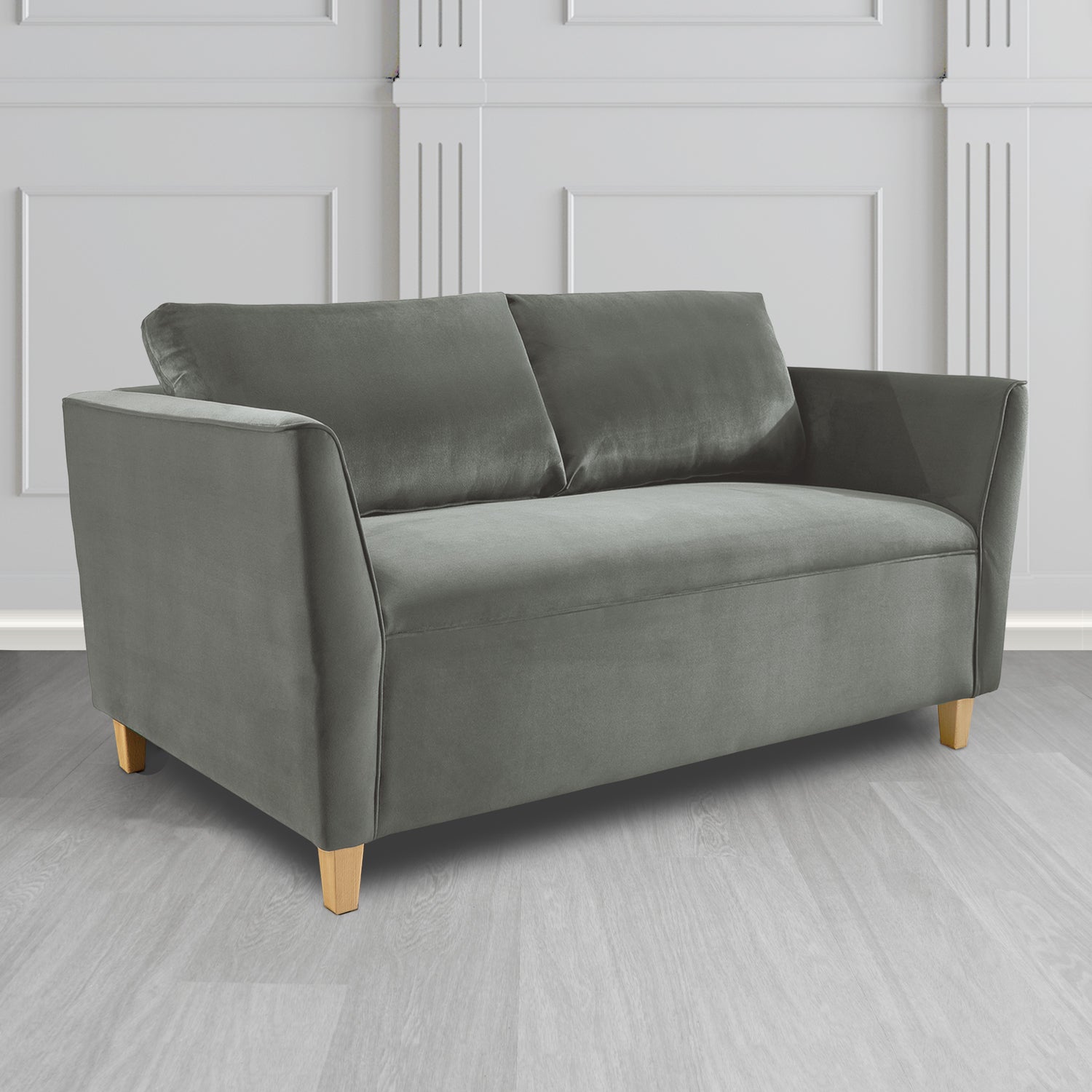 Ellie 2 Seater Sofa in Monaco Plush Velvet Fabric