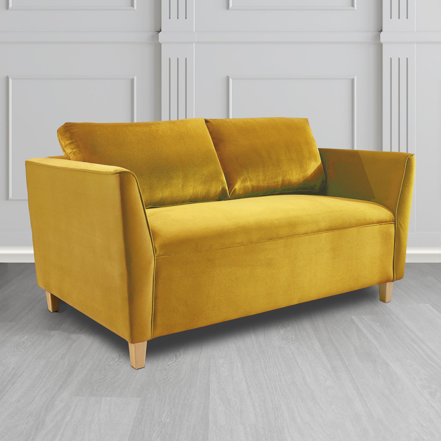 Ellie 2 Seater Sofa in Monaco Plush Velvet Fabric