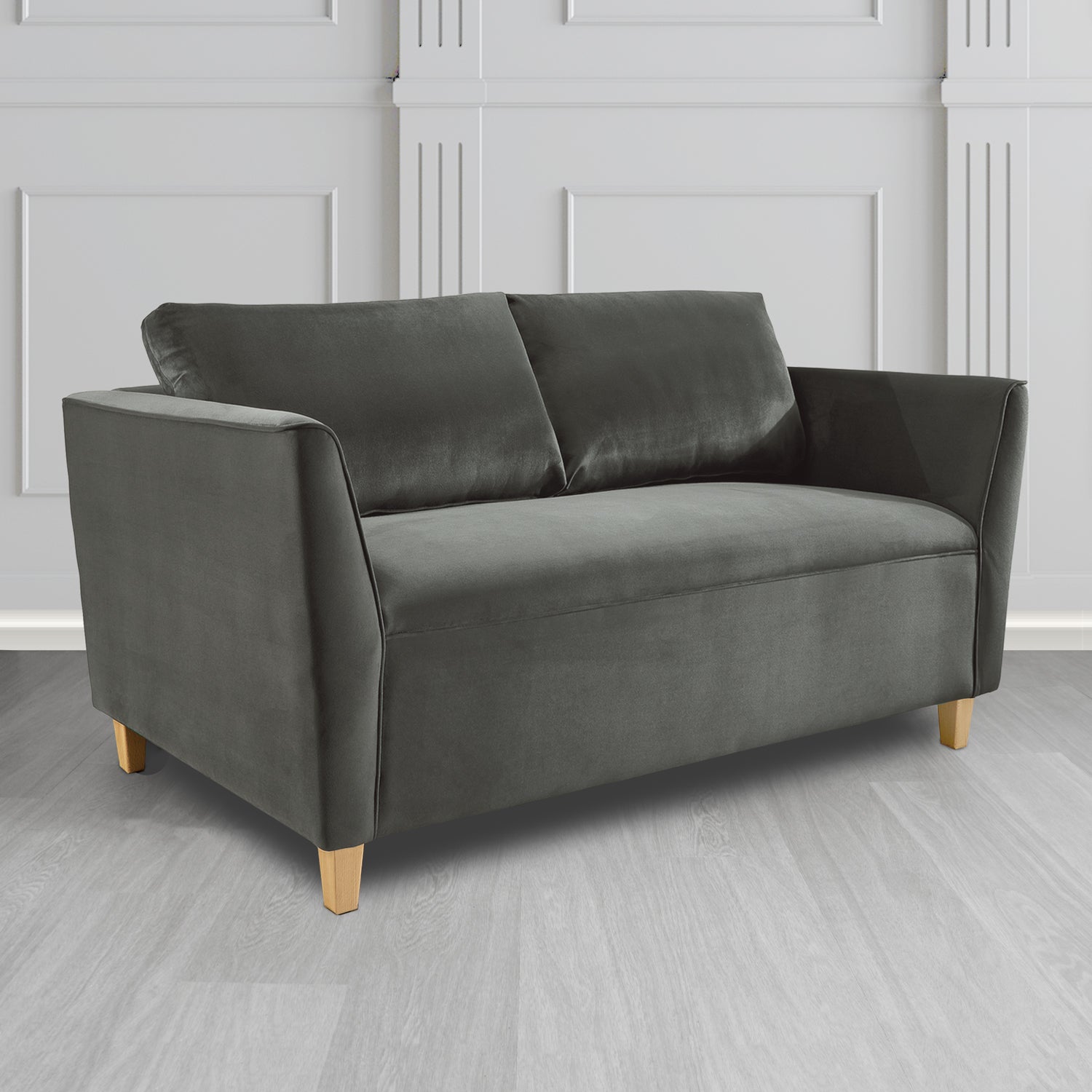 Ellie 2 Seater Sofa in Monaco Plush Velvet Fabric