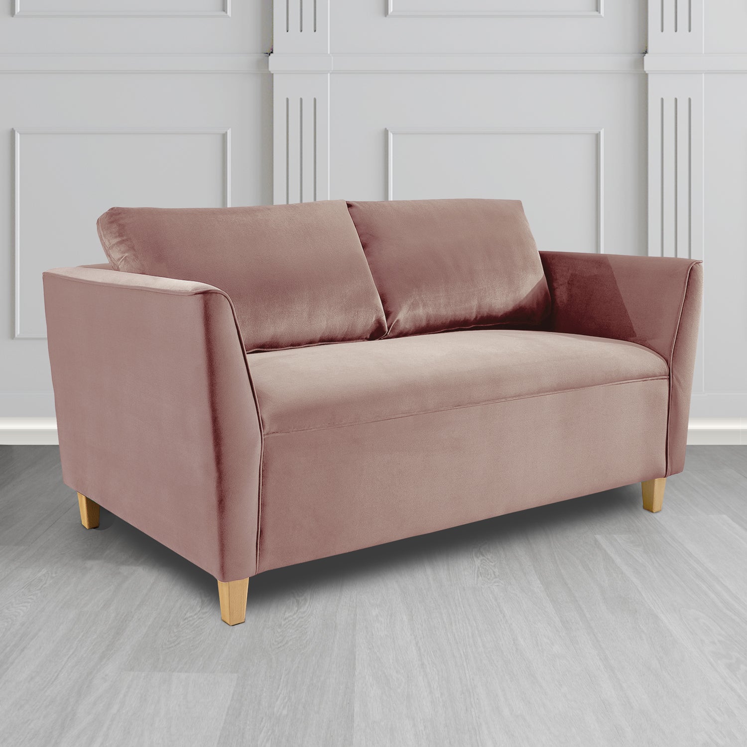 Ellie 2 Seater Sofa in Monaco Plush Velvet Fabric
