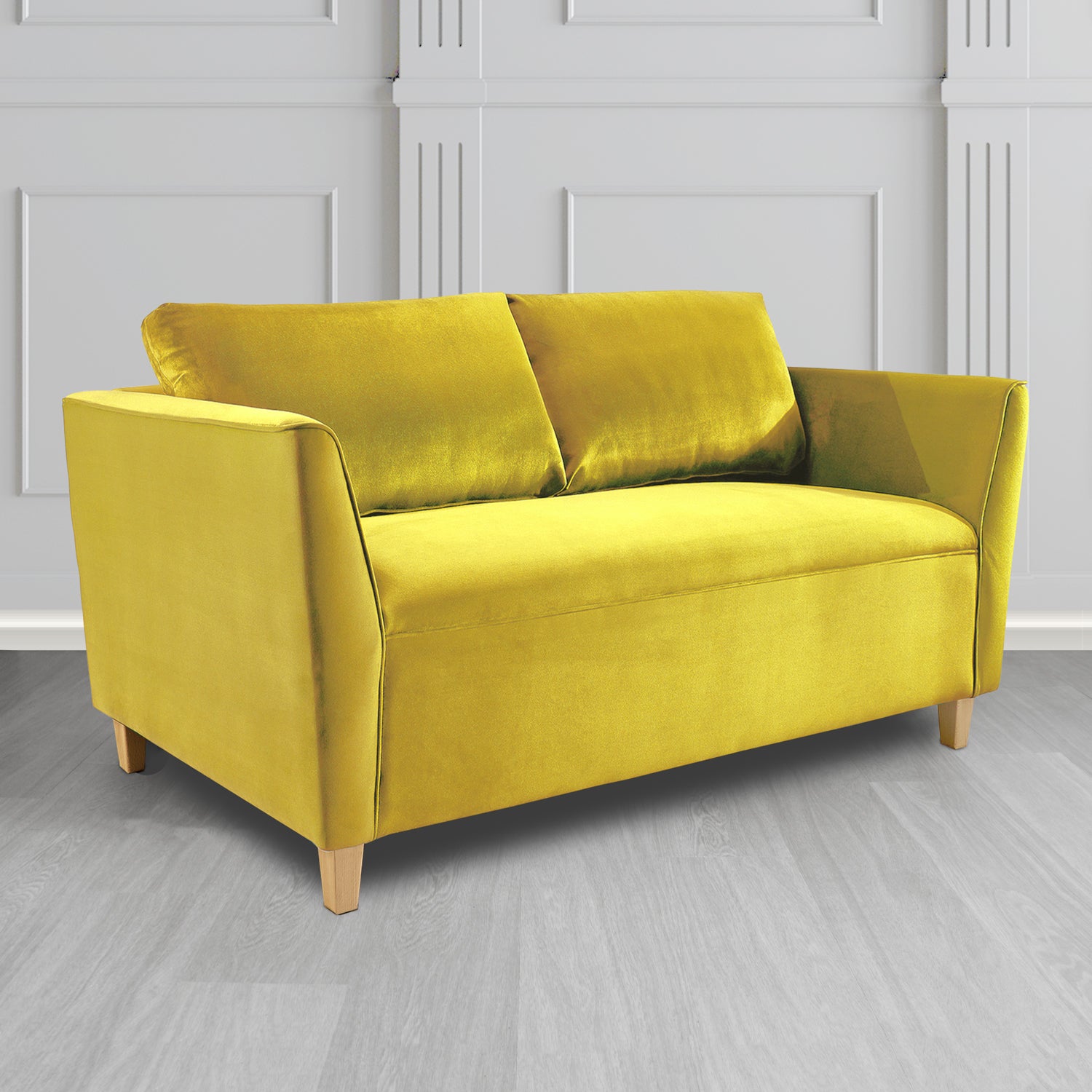 Ellie 2 Seater Sofa in Monaco Plush Velvet Fabric