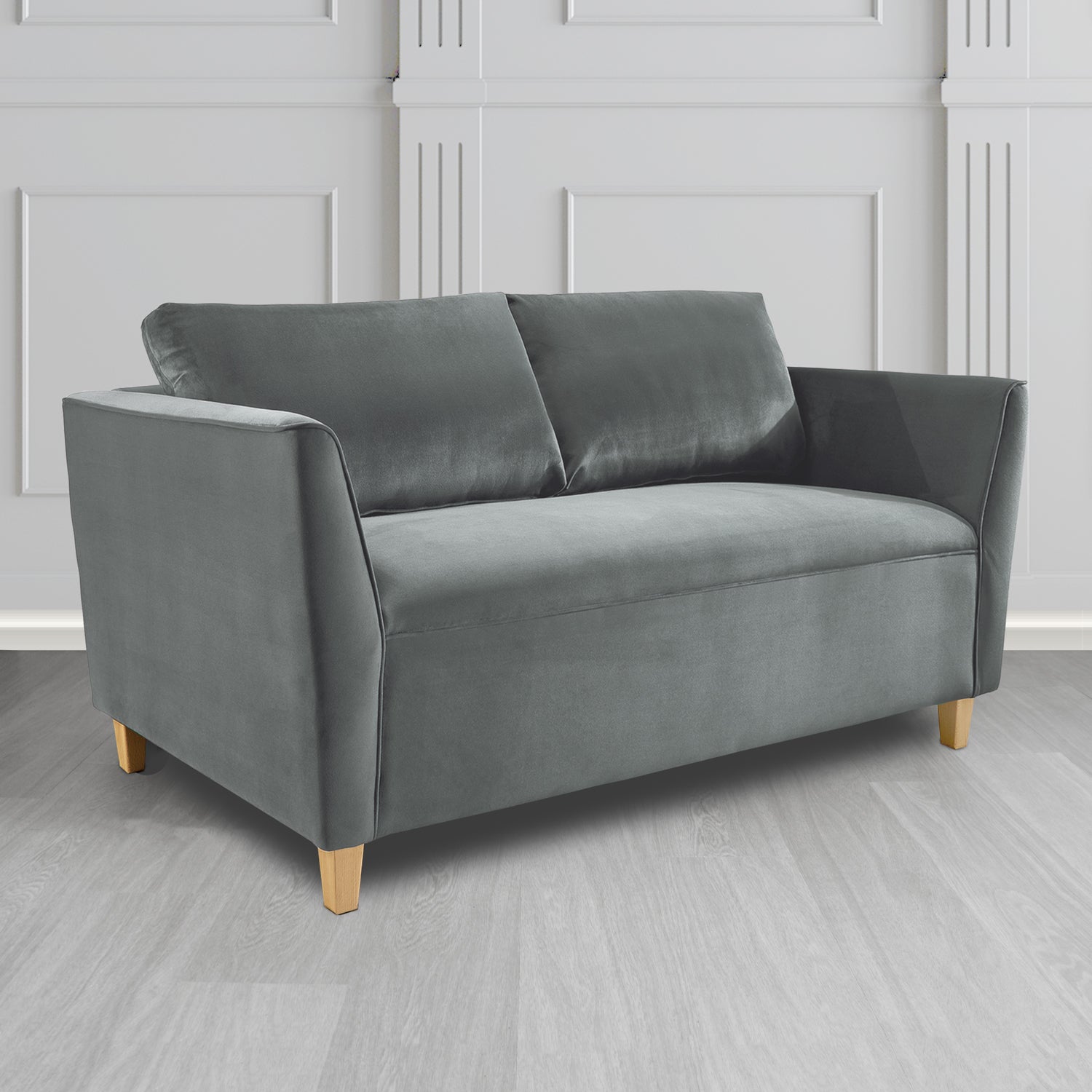 Ellie 2 Seater Sofa in Monaco Plush Velvet Fabric