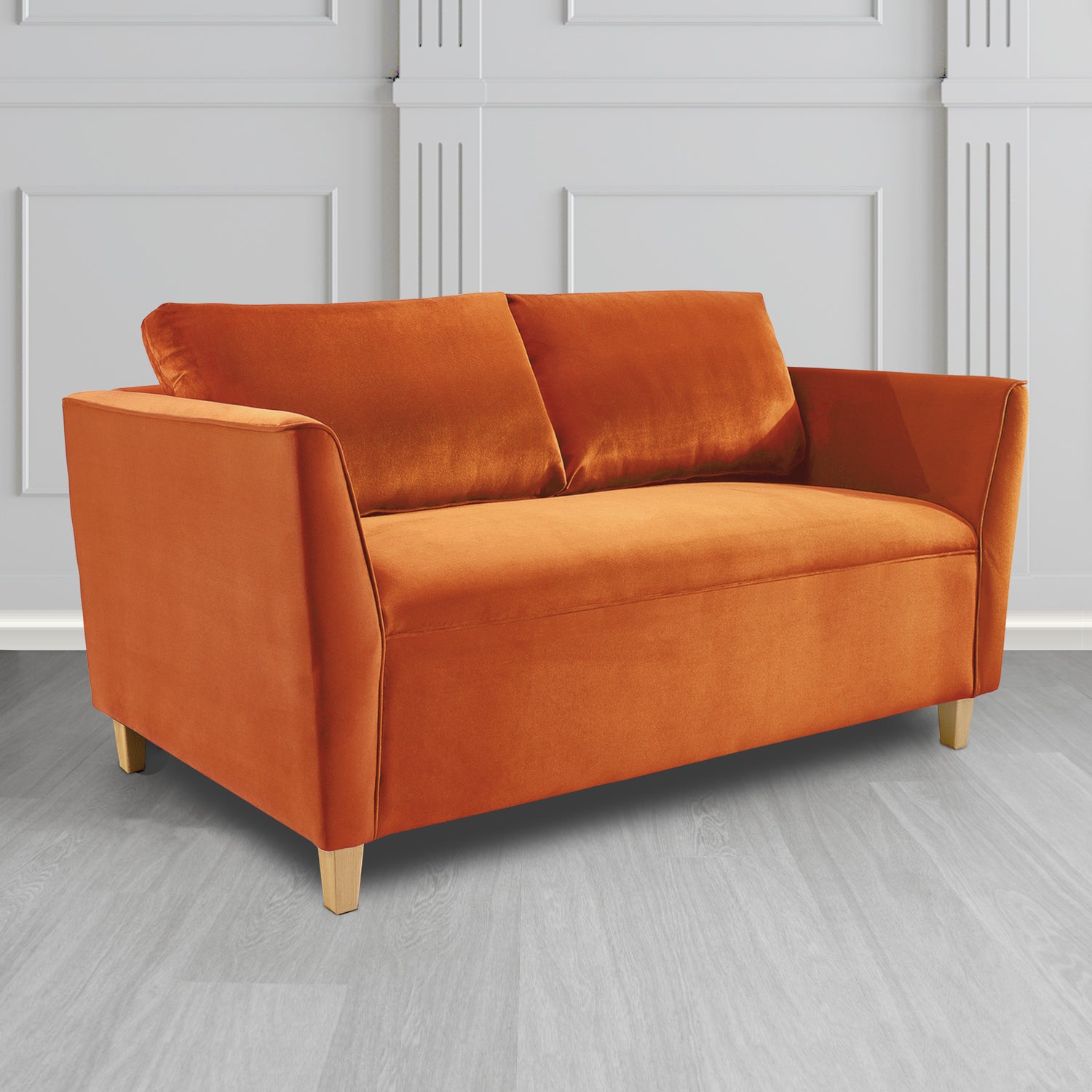 Ellie 2 Seater Sofa in Monaco Plush Velvet Fabric