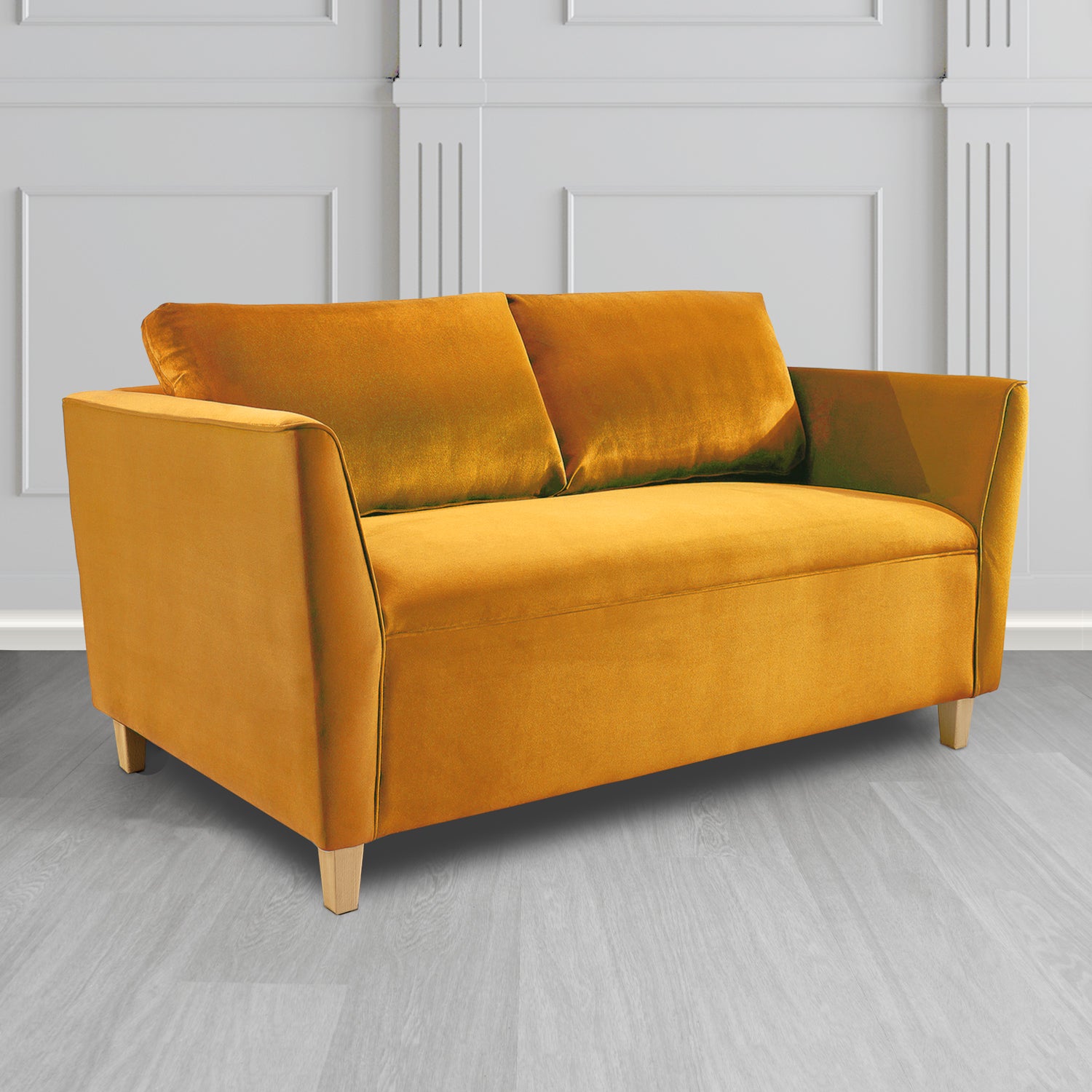 Ellie 2 Seater Sofa in Monaco Plush Velvet Fabric