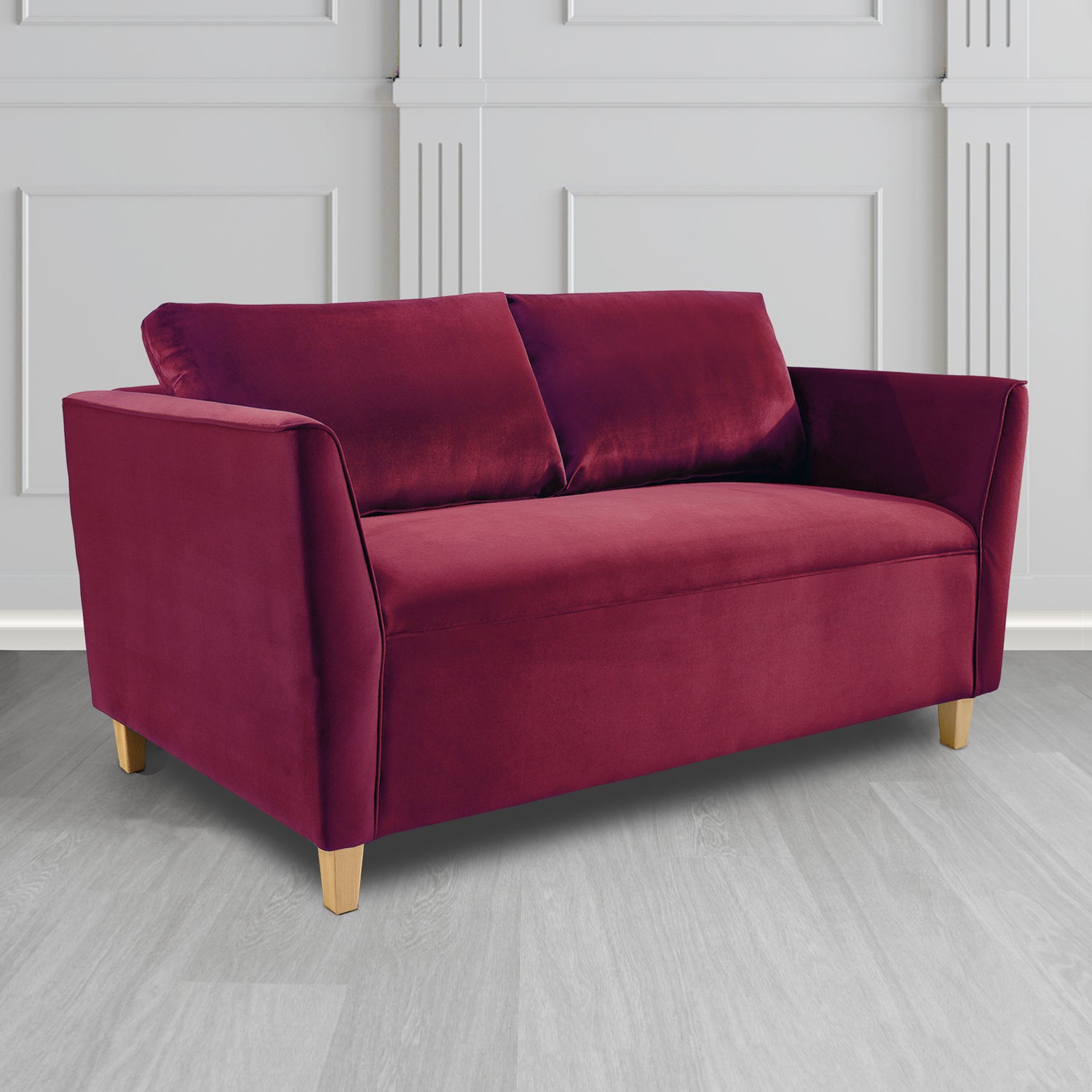 Ellie 2 Seater Sofa in Monaco Plush Velvet Fabric
