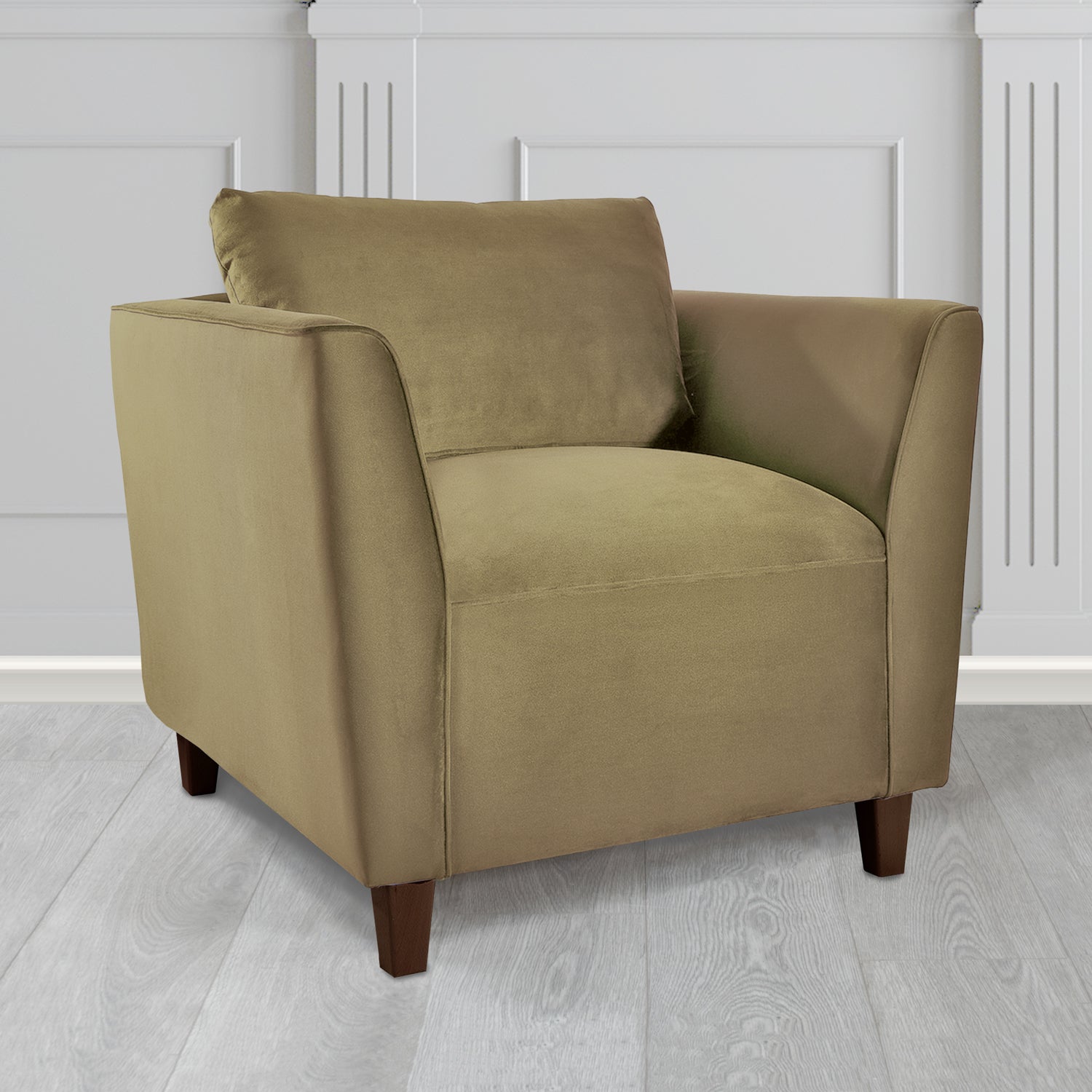 Ellie Tub Armchair in Monaco Plush Velvet Fabric