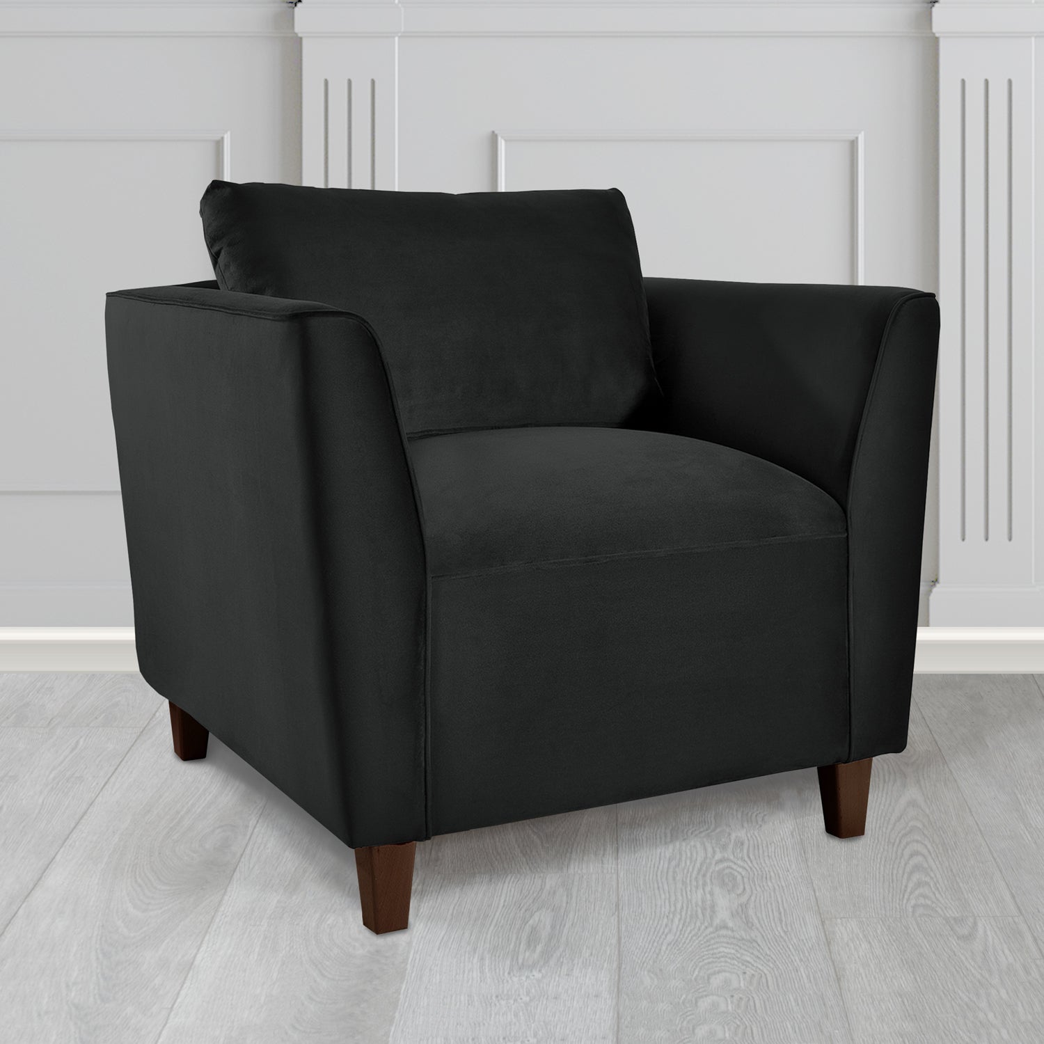 Ellie Tub Armchair in Monaco Plush Velvet Fabric