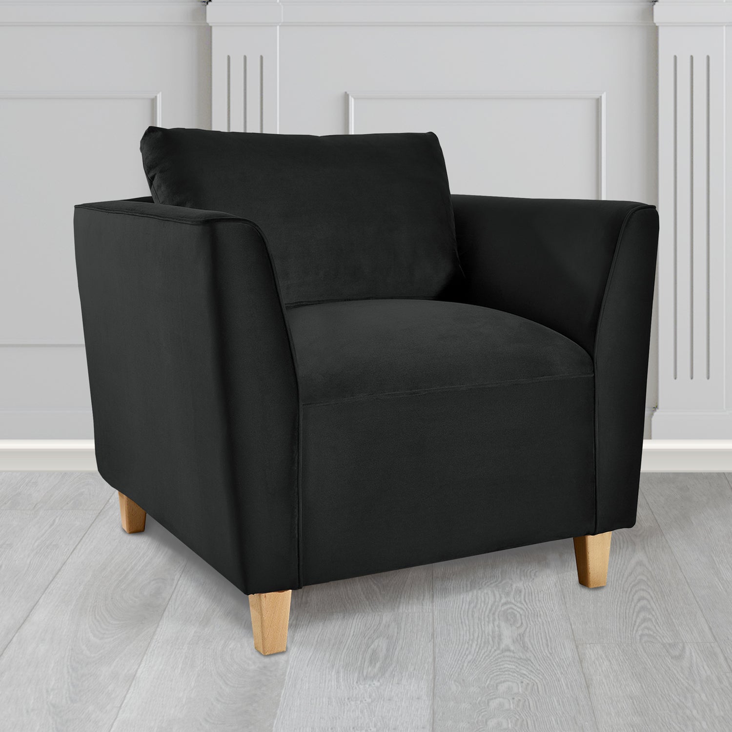 Ellie Tub Armchair in Monaco Plush Velvet Fabric
