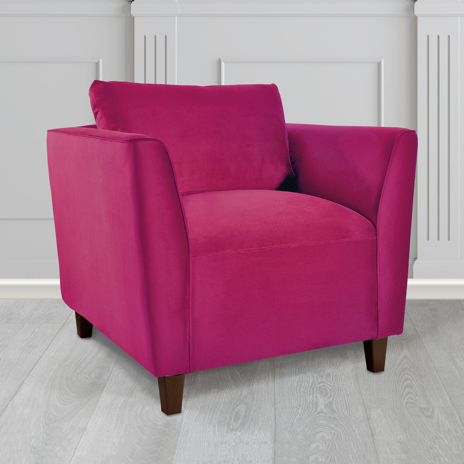 Ellie Tub Armchair in Monaco Plush Velvet Fabric
