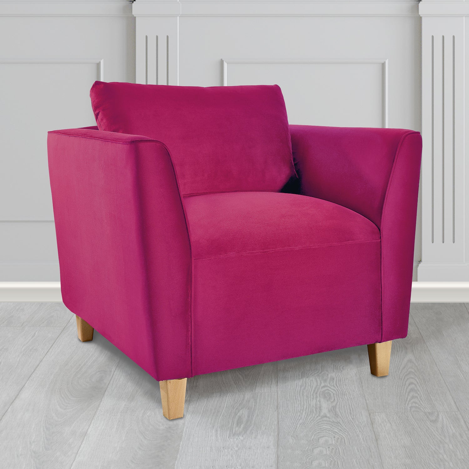 Ellie Tub Armchair in Monaco Plush Velvet Fabric