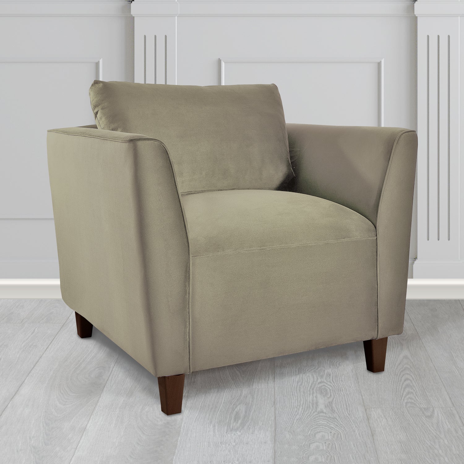 Ellie Tub Armchair in Monaco Plush Velvet Fabric