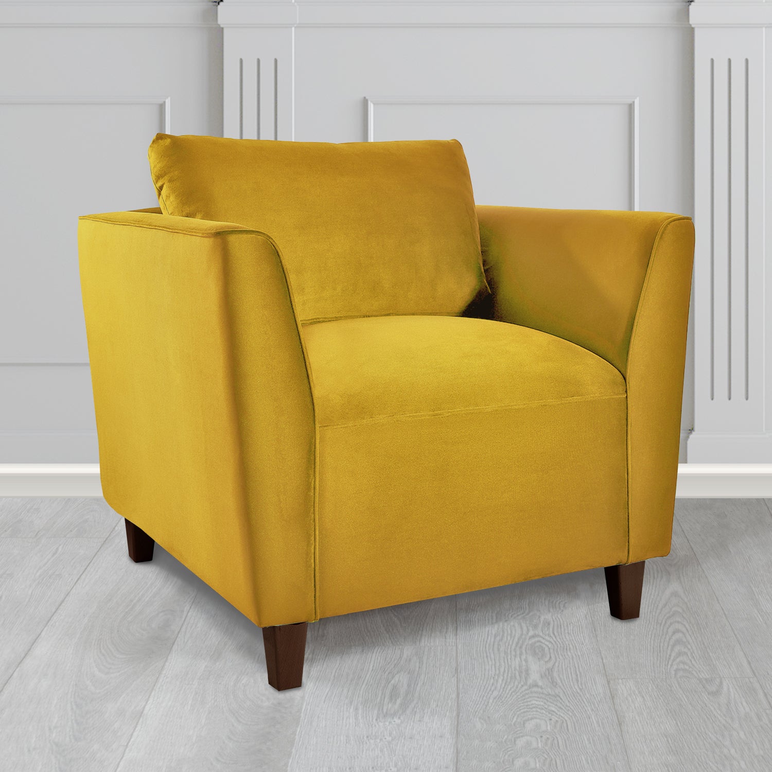 Ellie Tub Armchair in Monaco Plush Velvet Fabric