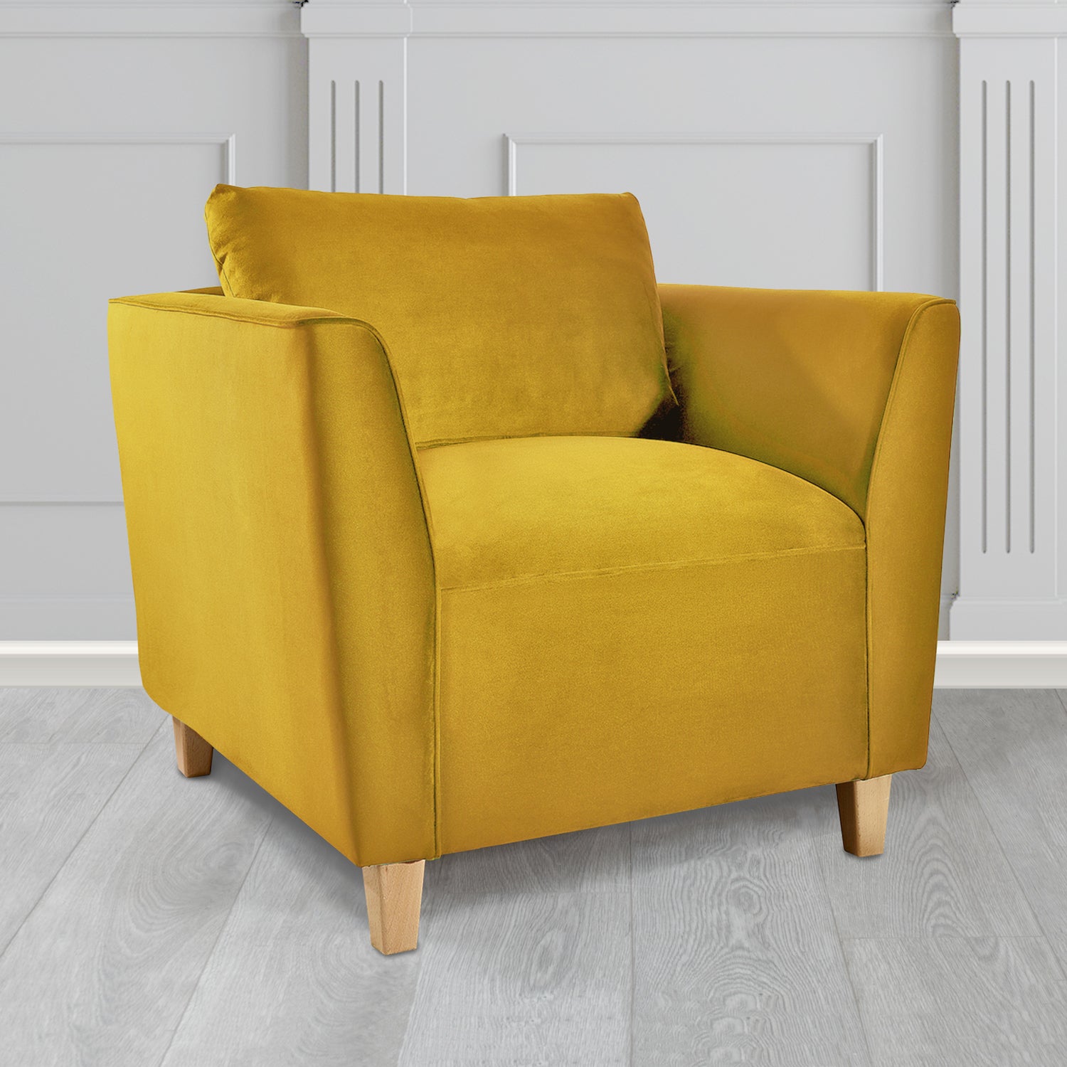 Ellie Tub Armchair in Monaco Plush Velvet Fabric
