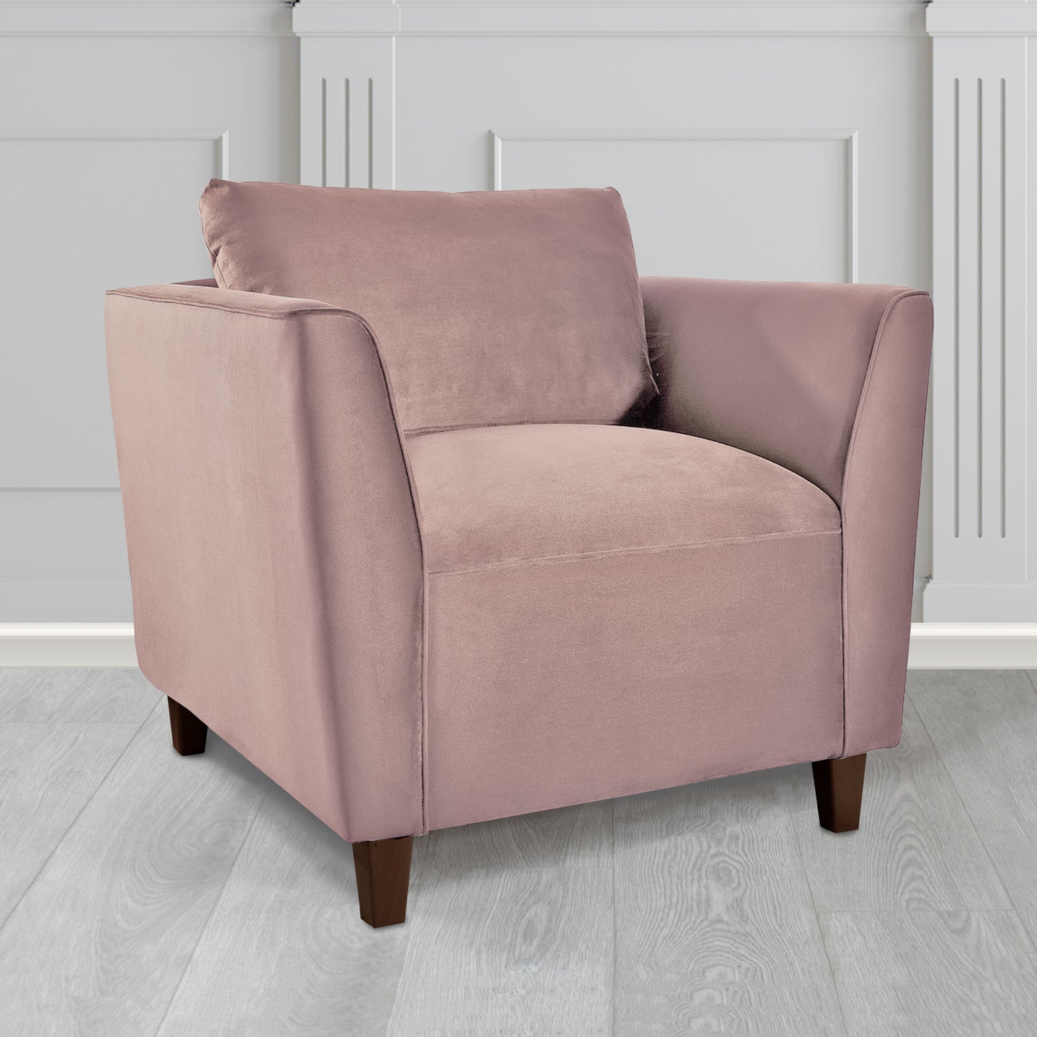 Ellie Tub Armchair in Monaco Plush Velvet Fabric