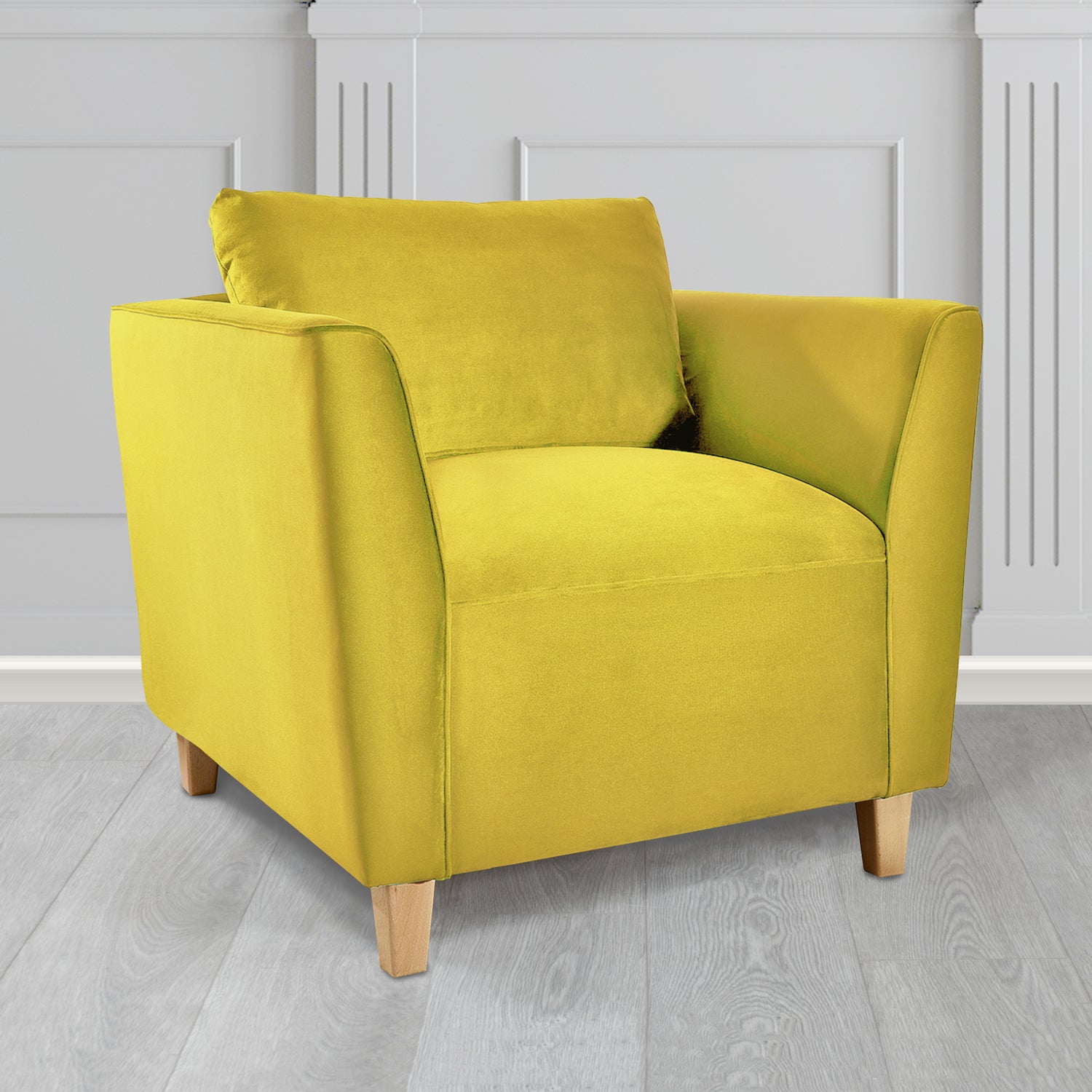 Ellie Tub Armchair in Monaco Plush Velvet Fabric