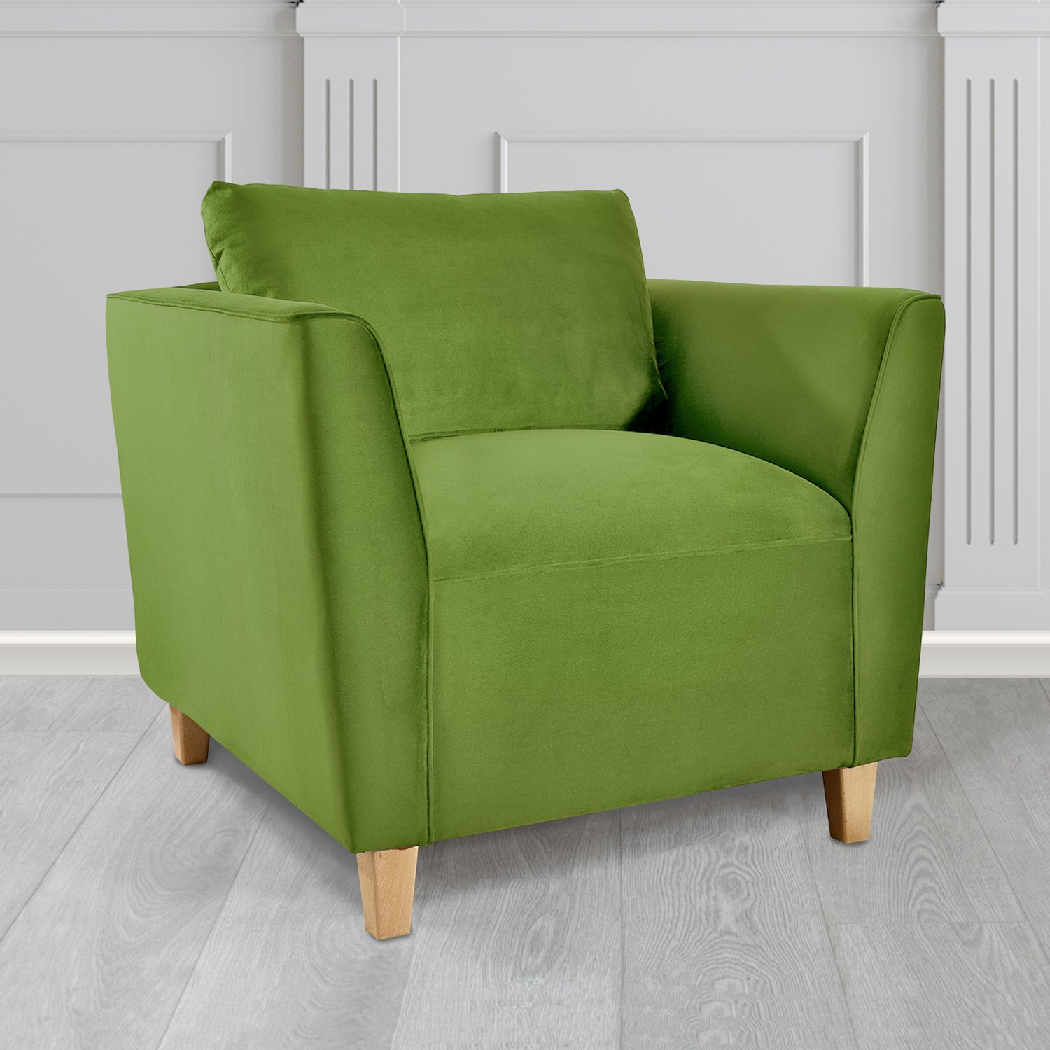 Ellie Tub Armchair in Monaco Plush Velvet Fabric