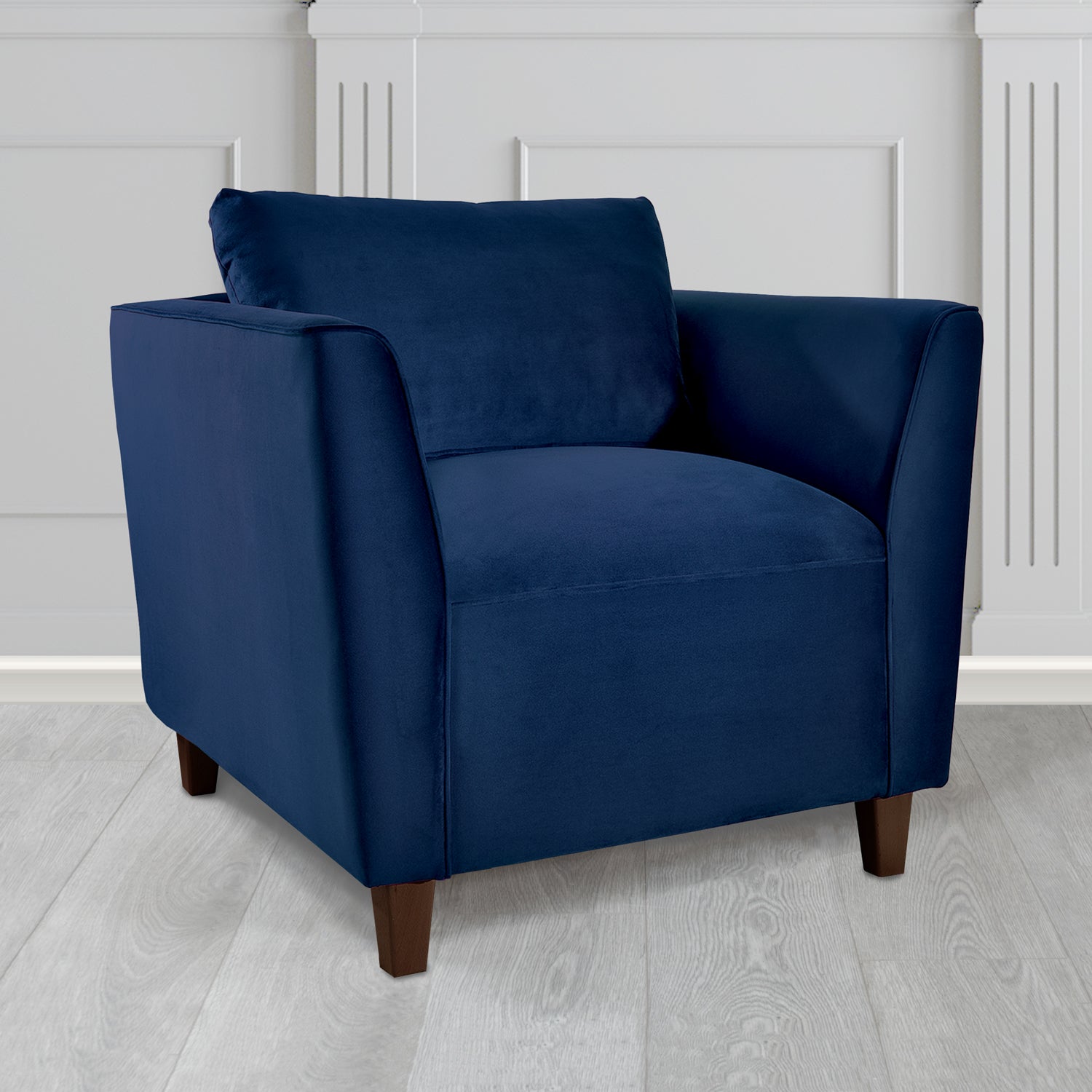 Ellie Tub Armchair in Monaco Plush Velvet Fabric