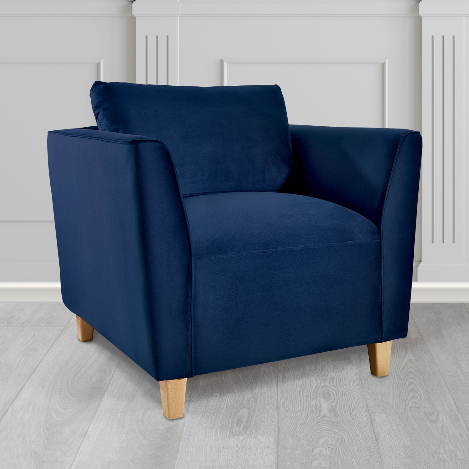 Ellie Tub Armchair in Monaco Plush Velvet Fabric