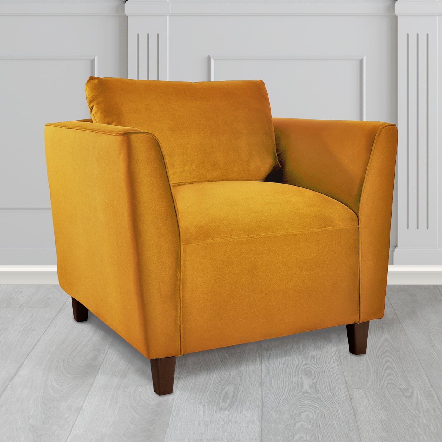 Ellie Tub Armchair in Monaco Plush Velvet Fabric