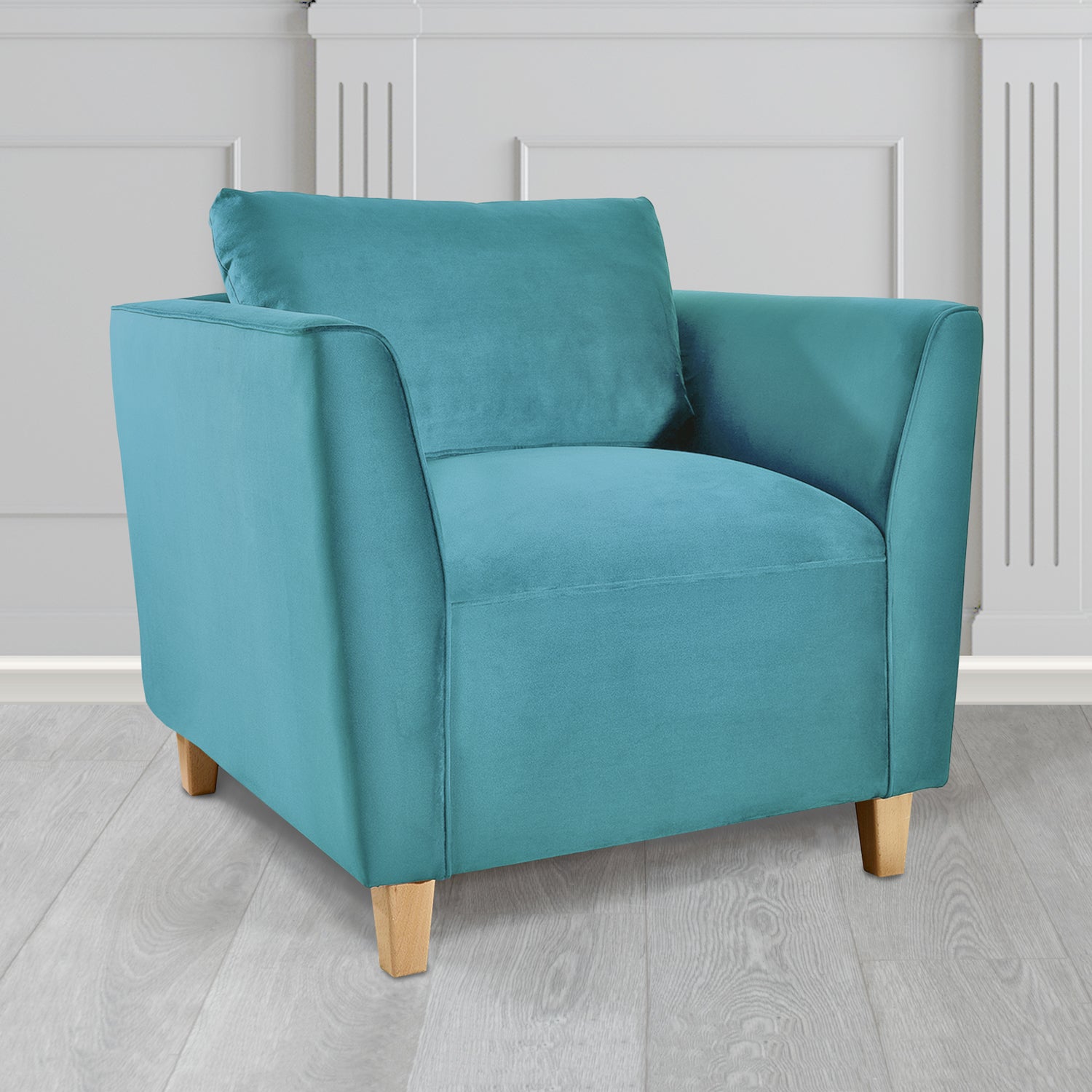 Ellie Tub Armchair in Monaco Plush Velvet Fabric