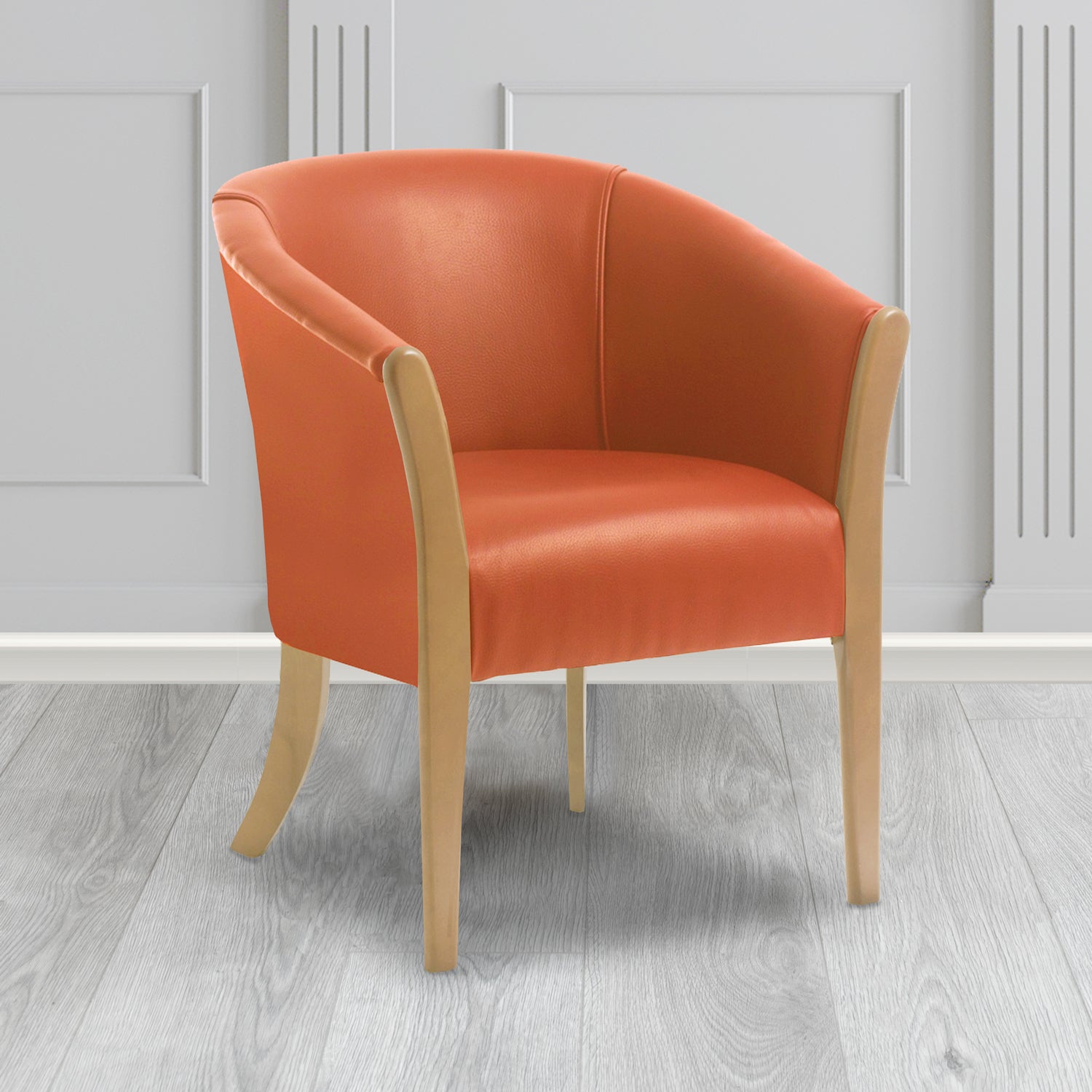 Burnt orange tub chair sales