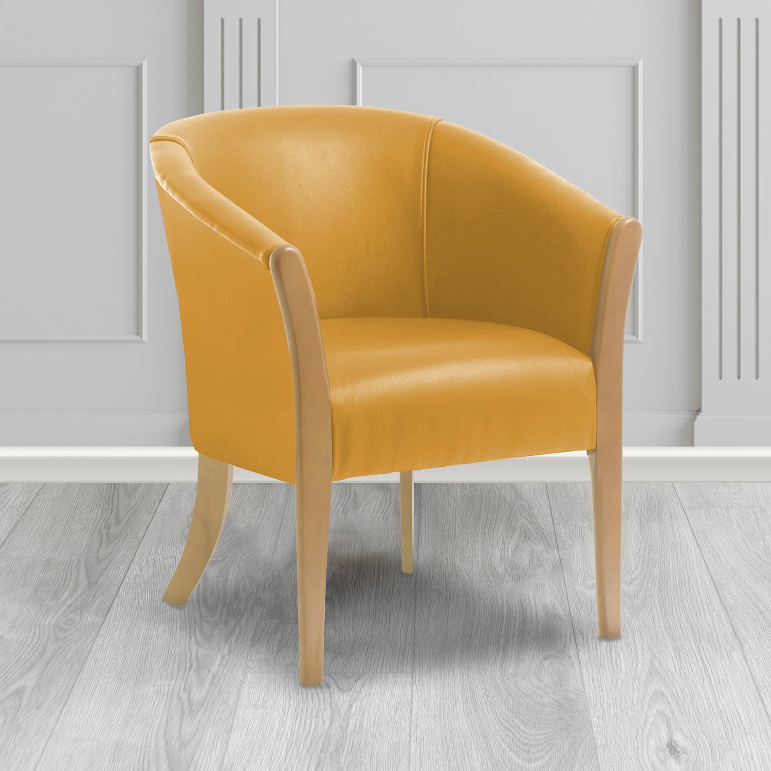 Mustard leather hotsell dining chairs