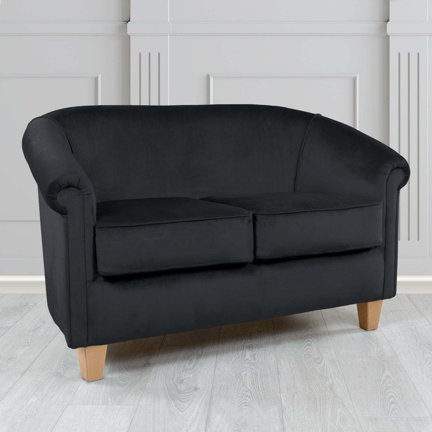 Siena 2 Seater Tub Sofa in Tubz Monaco Plush Velvet Fabric