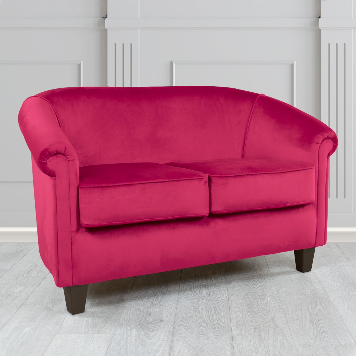 Siena 2 Seater Tub Sofa in Tubz Monaco Plush Velvet Fabric