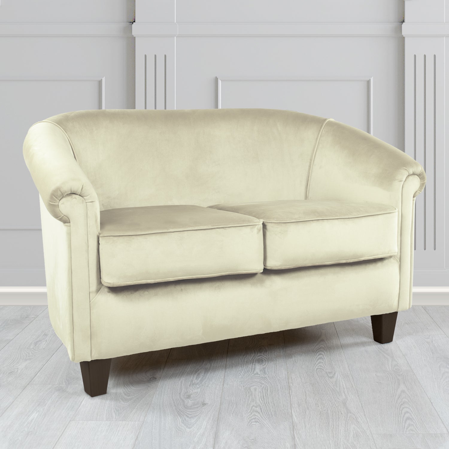 Siena 2 Seater Tub Sofa in Sapore Crib 5 Velvet Fabric