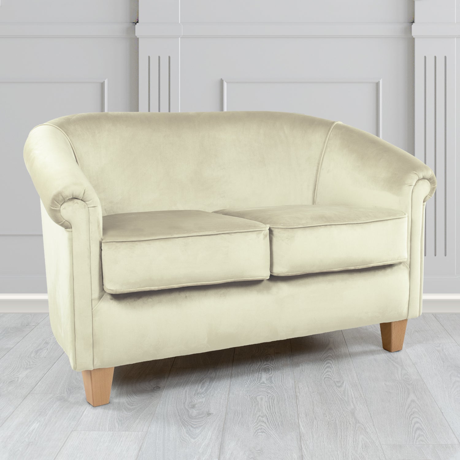 Siena 2 Seater Tub Sofa in Sapore Crib 5 Velvet Fabric