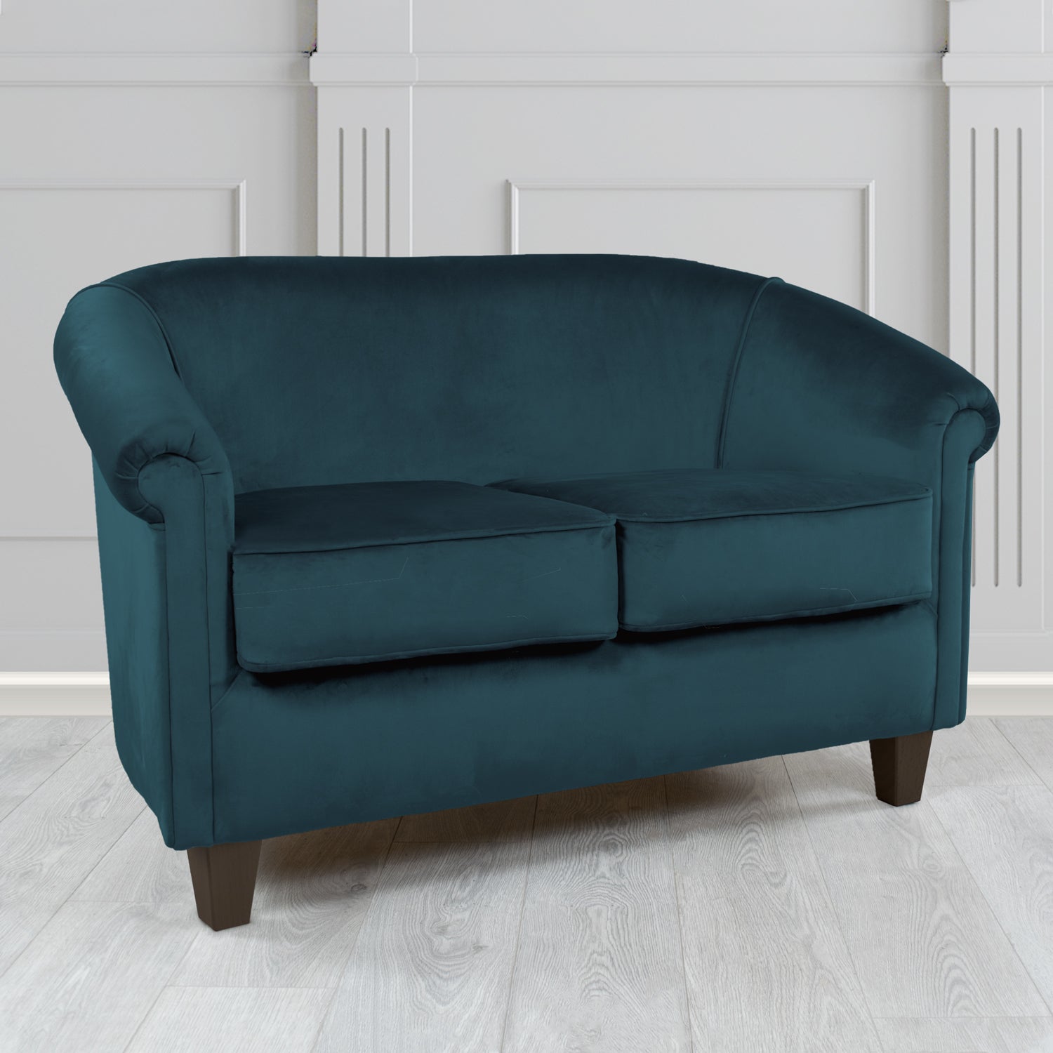 Siena 2 Seater Tub Sofa in Sapore Crib 5 Velvet Fabric