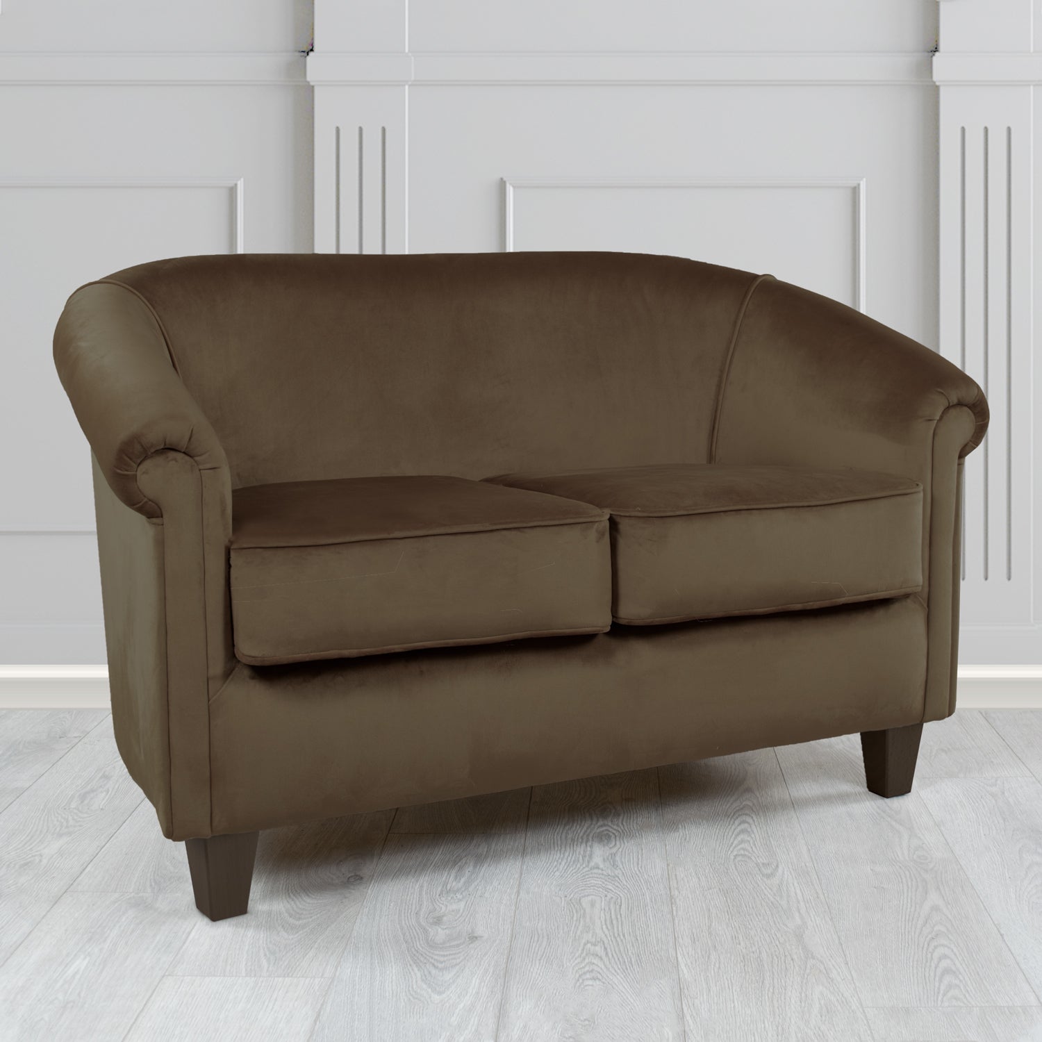Siena 2 Seater Tub Sofa in Sapore Crib 5 Velvet Fabric