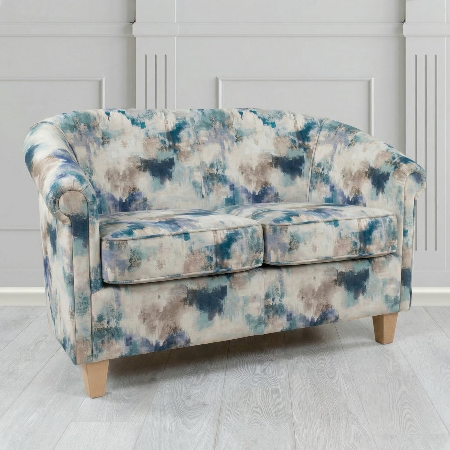 Siena 2 Seater Tub Sofa in Fryett's Kala Abstract Fabric