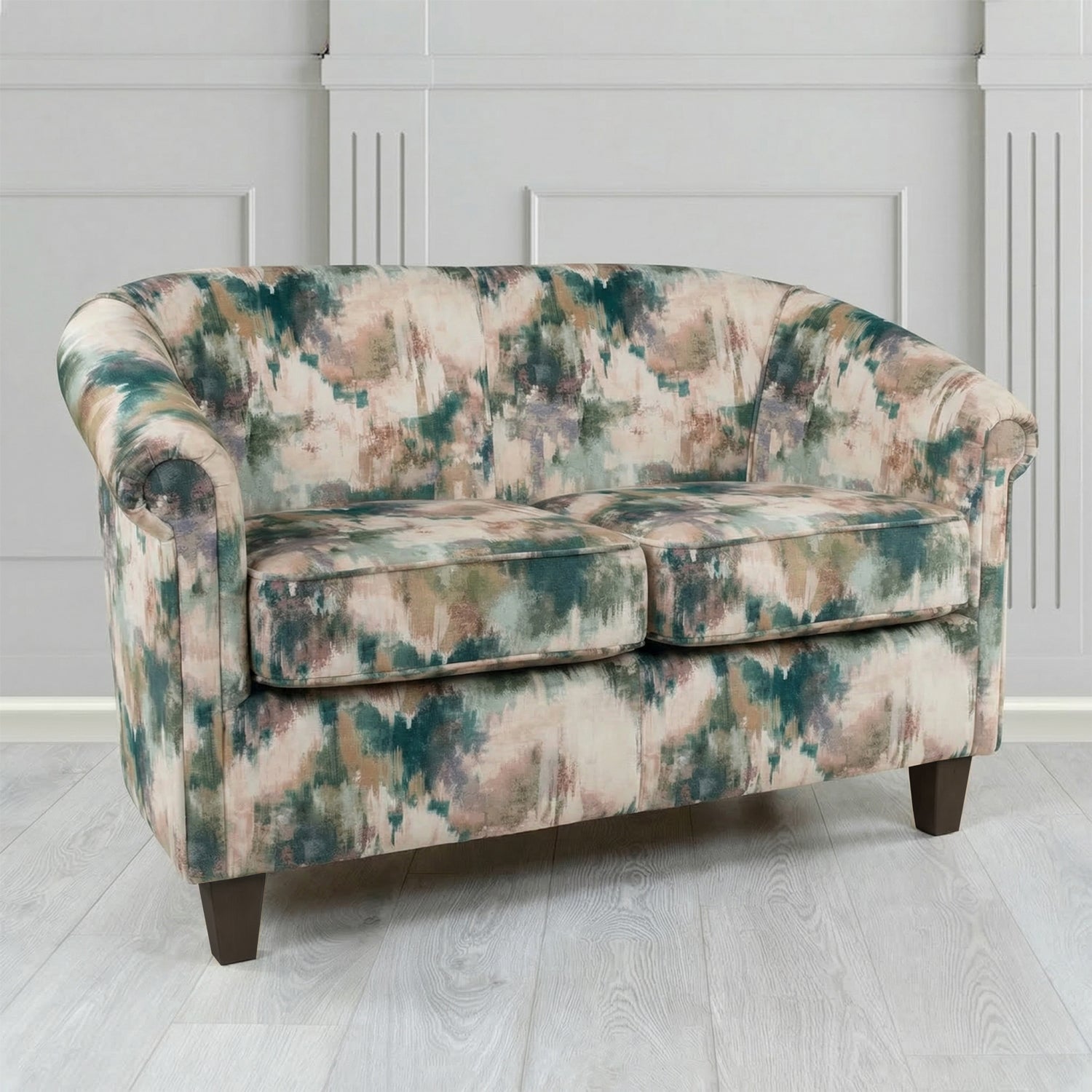 Siena 2 Seater Tub Sofa in Fryett's Kala Abstract Fabric