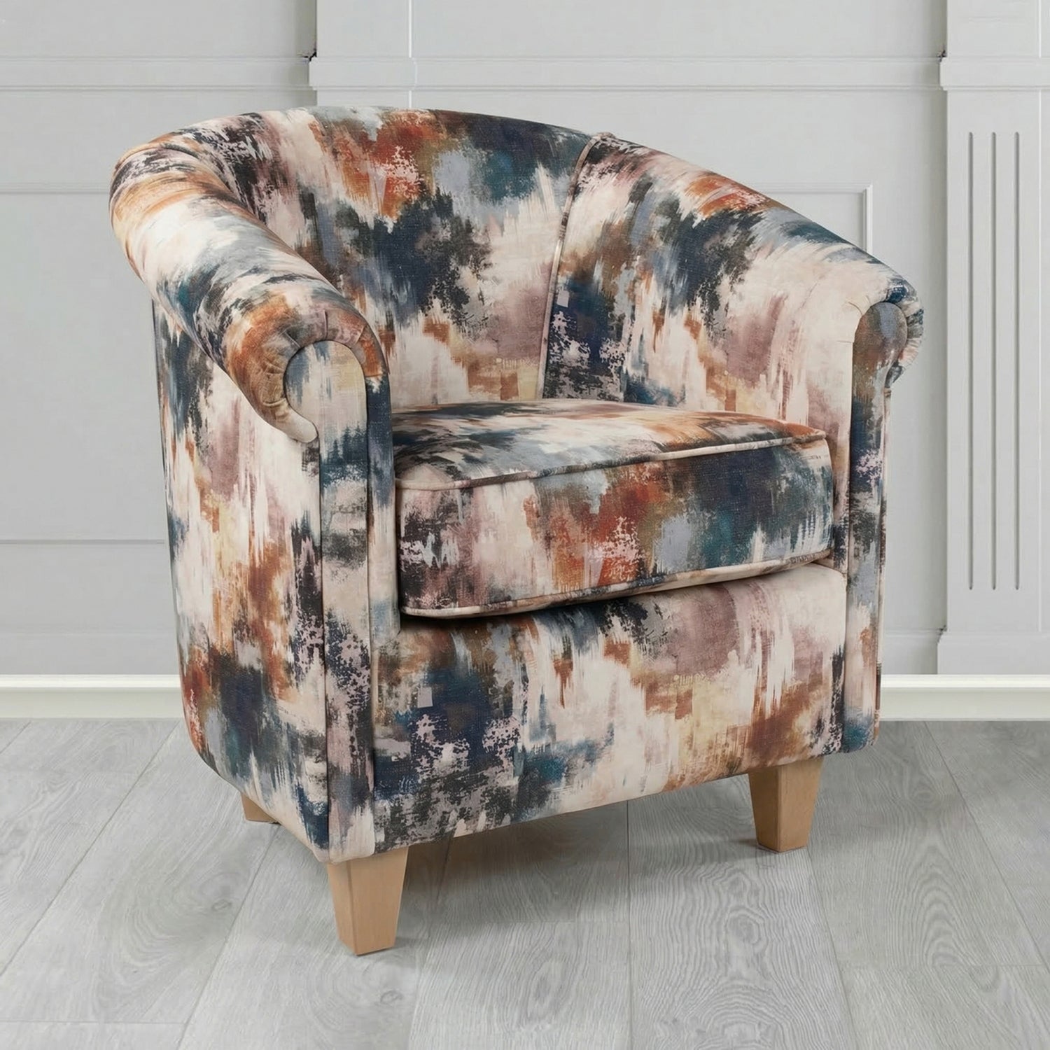Siena Tub Chair in Fryett's Kala Abstract Fabric