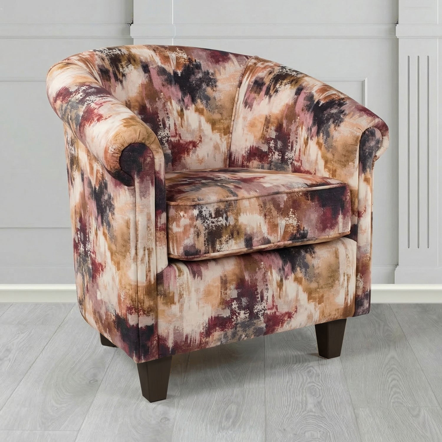 Siena Tub Chair in Fryett's Kala Abstract Fabric