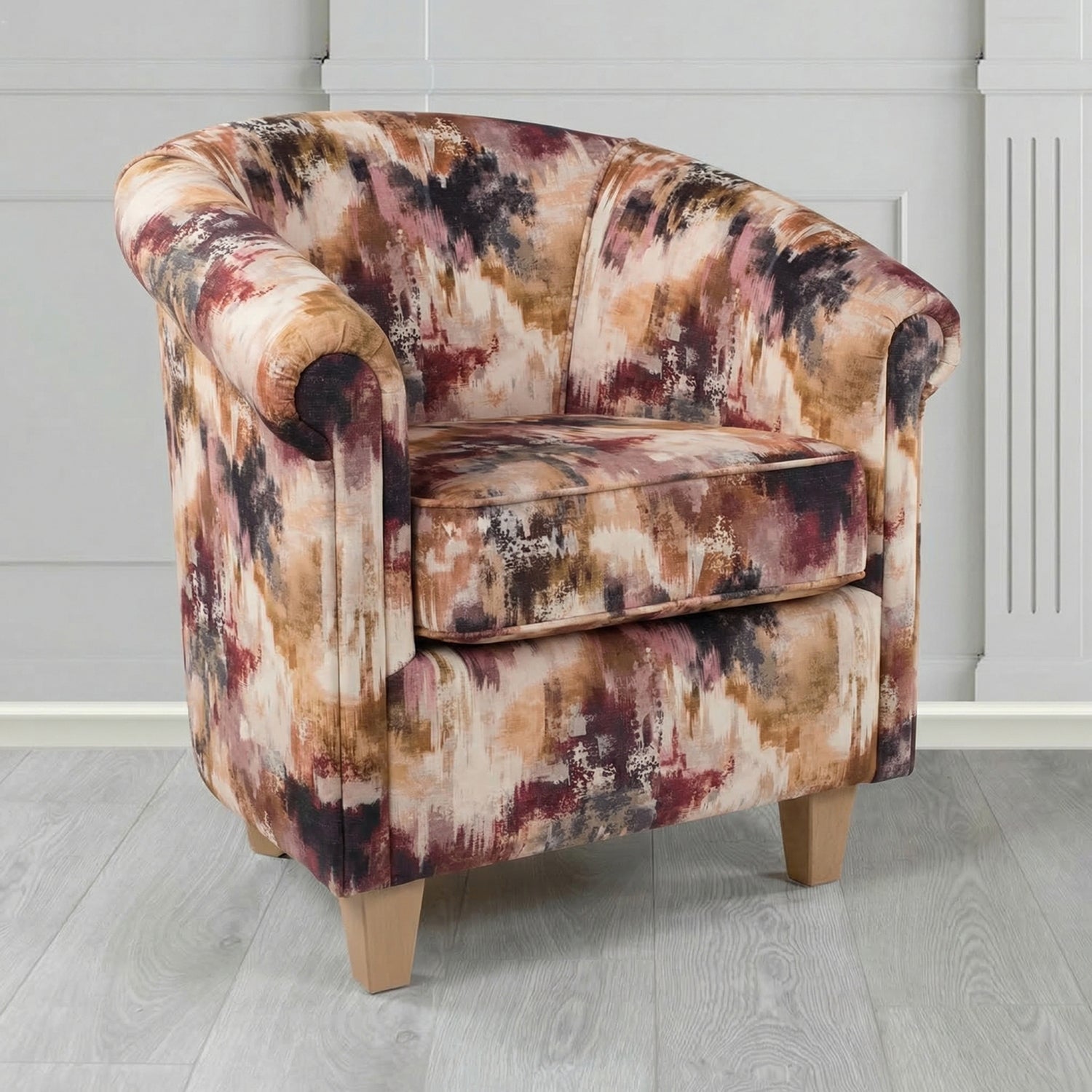 Siena Tub Chair in Fryett's Kala Abstract Fabric