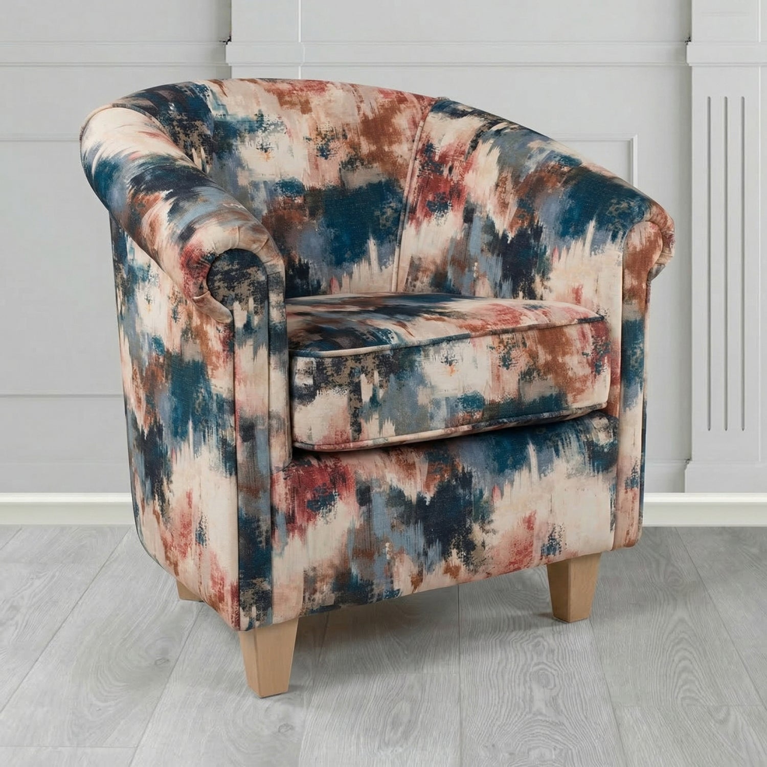 Siena Tub Chair in Fryett's Kala Abstract Fabric