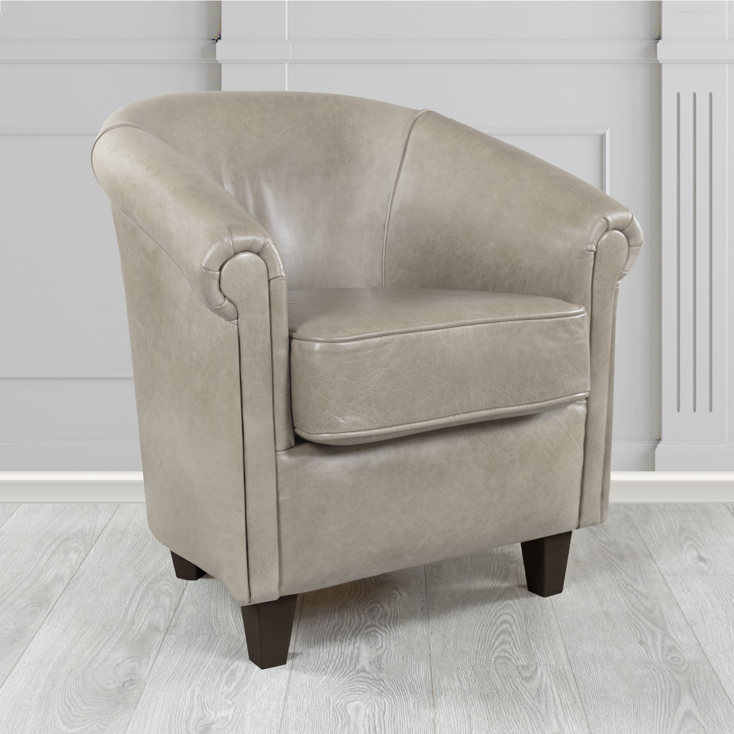 Siena Tub Chair in Crest Leather Old English Crib 5 Genuine Leather