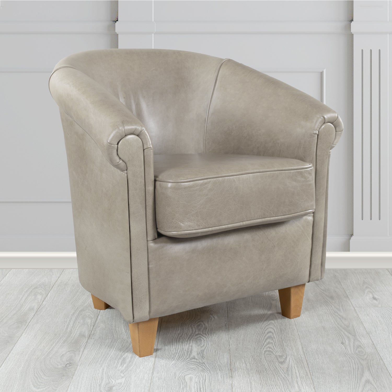 Siena Tub Chair in Crest Leather Old English Crib 5 Genuine Leather