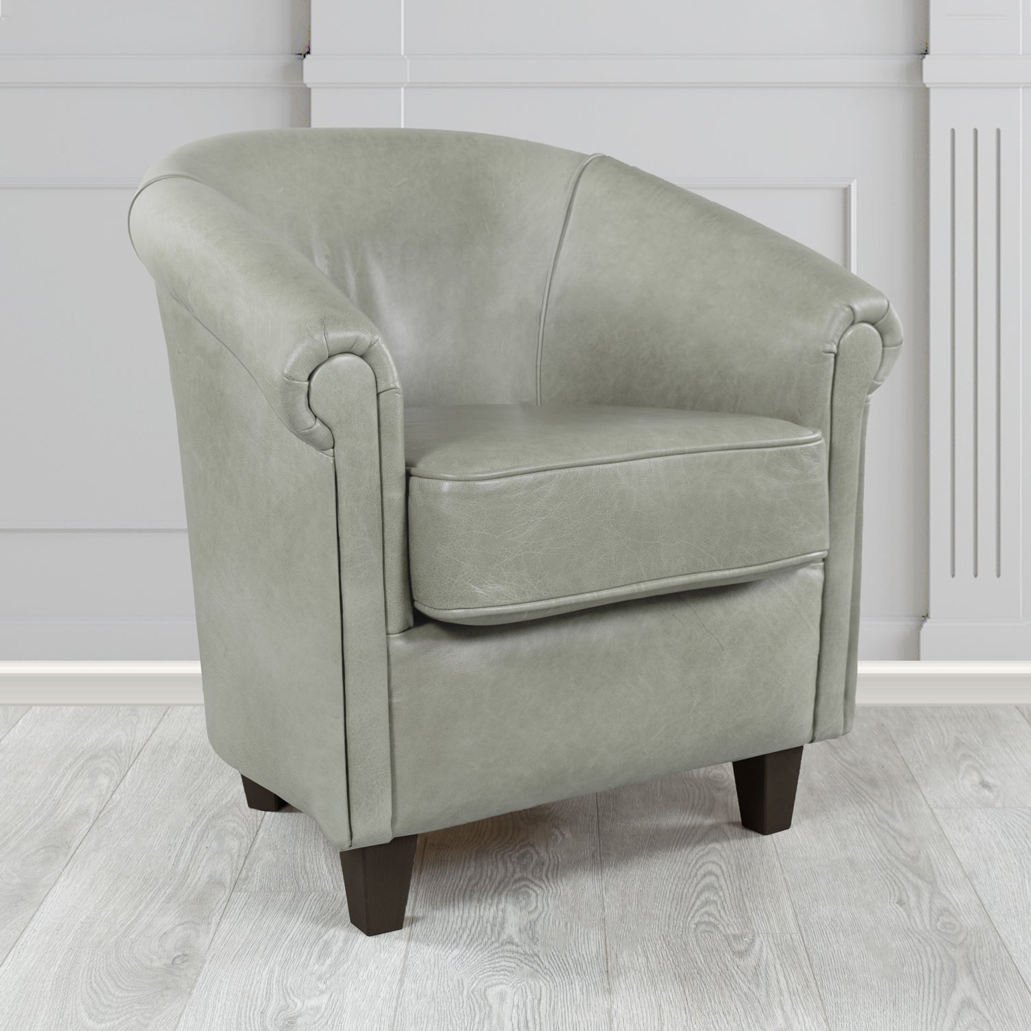 Siena Tub Chair in Crest Leather Old English Crib 5 Genuine Leather