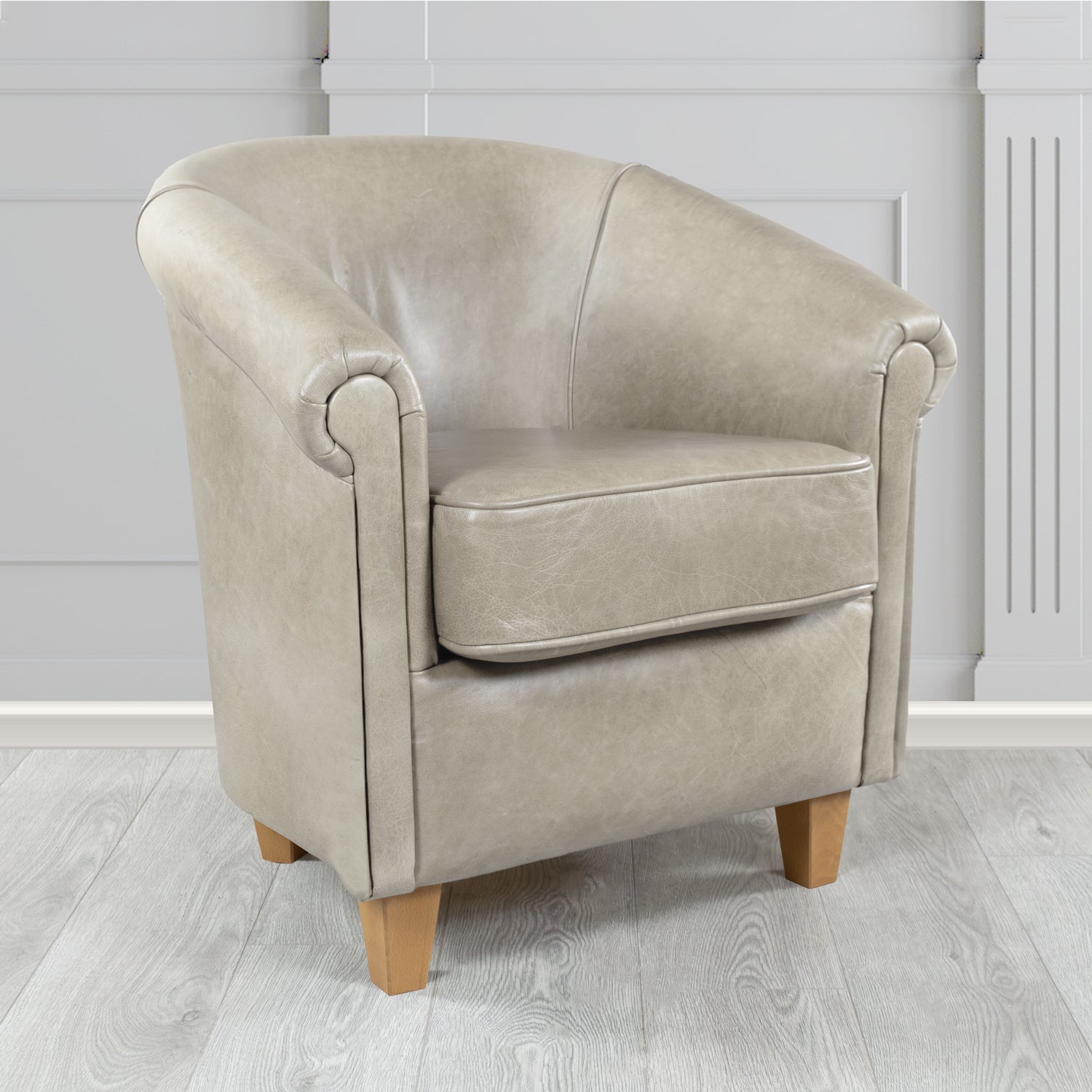 Siena Tub Chair in Crest Leather Old English Crib 5 Genuine Leather