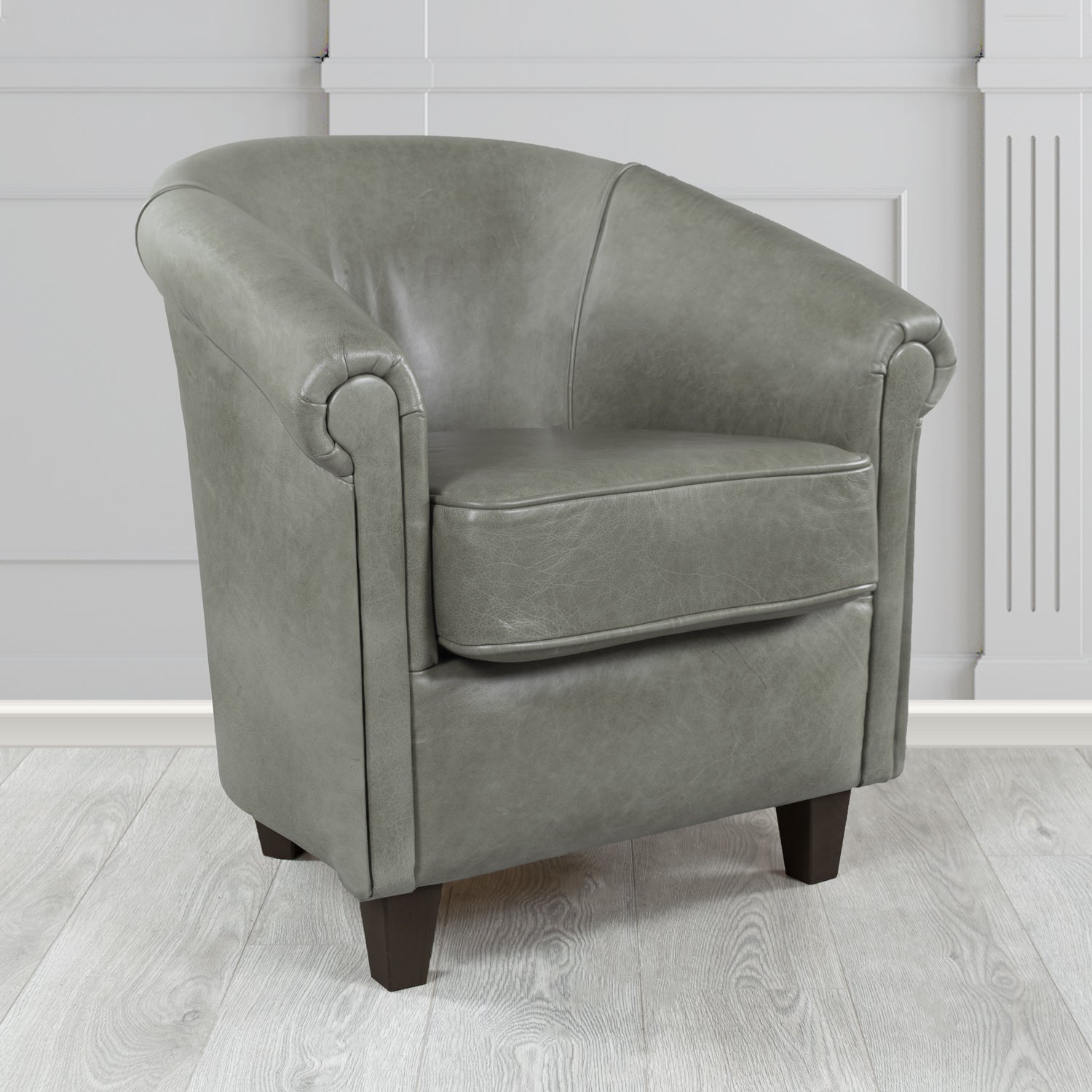 Siena Tub Chair in Crest Leather Old English Crib 5 Genuine Leather