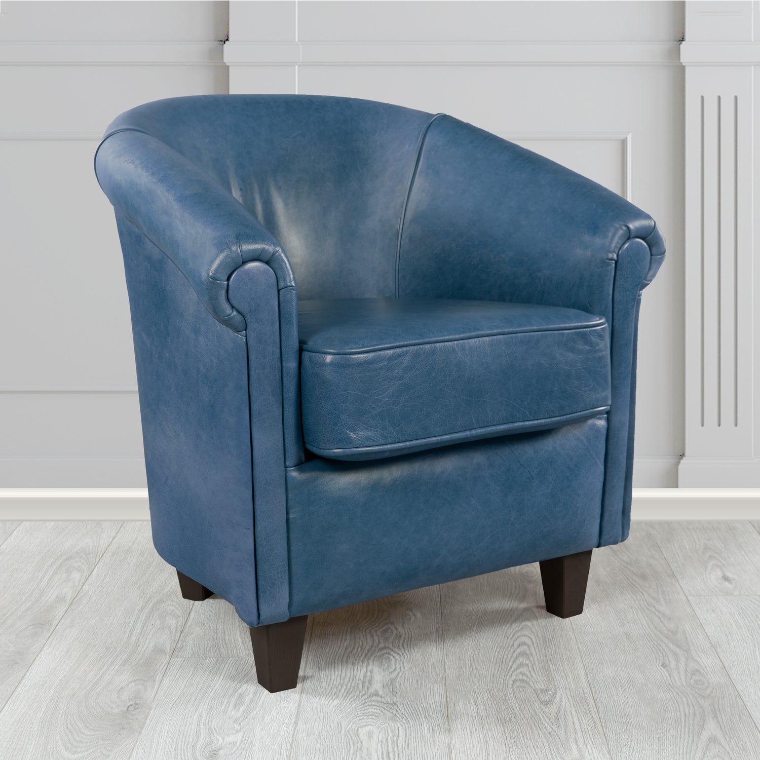 Siena Tub Chair in Crest Leather Old English Crib 5 Genuine Leather