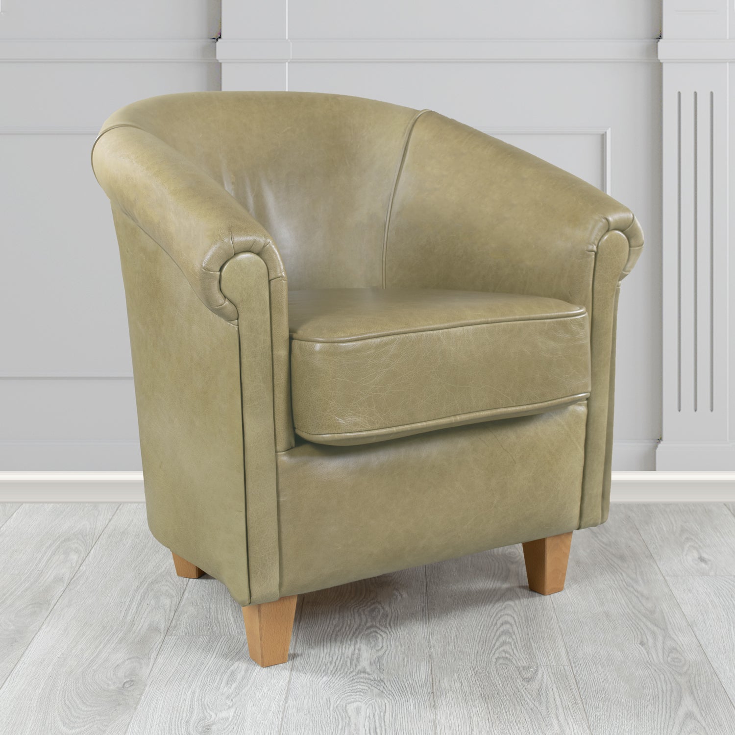 Siena Tub Chair in Crest Leather Old English Crib 5 Genuine Leather